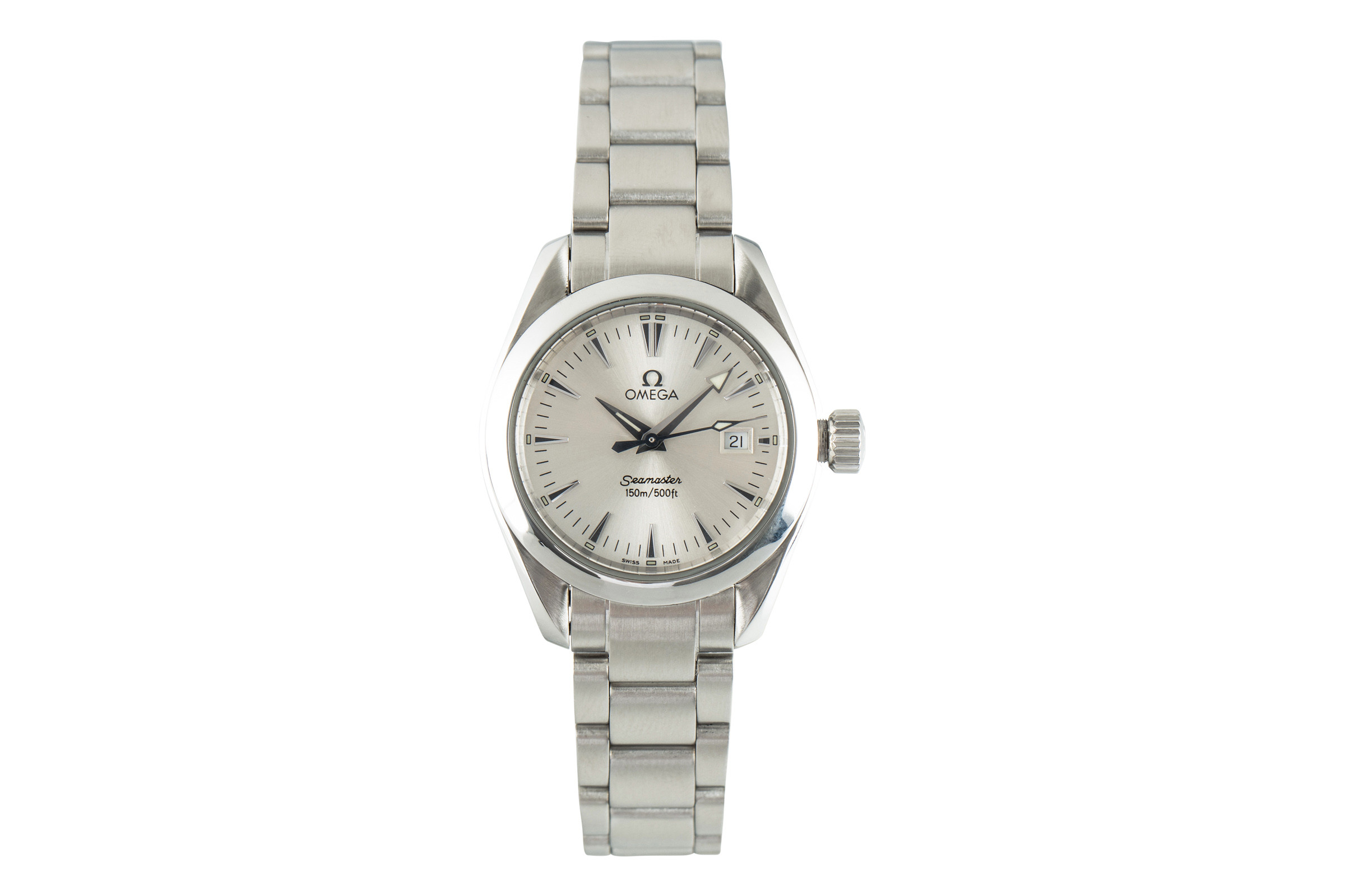 Omega Seamaster steel quartz Kal. 1424 Ref. 2577.30.00, 596.1110