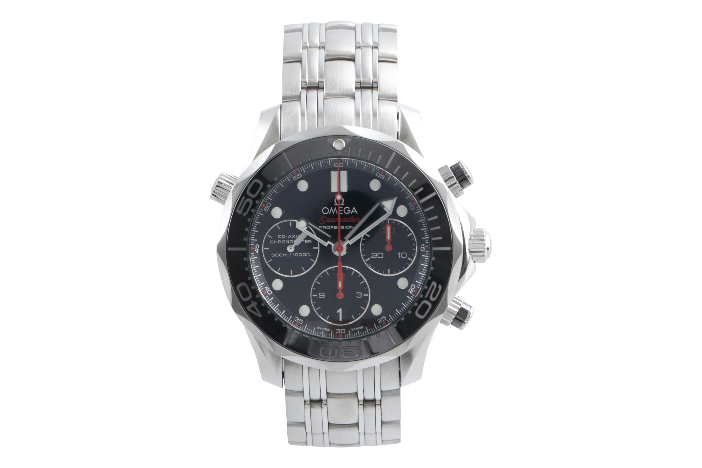 Omega Seamaster chronograph steel automatic Kal. 3330 Ref. 212.30.42.50.01.001