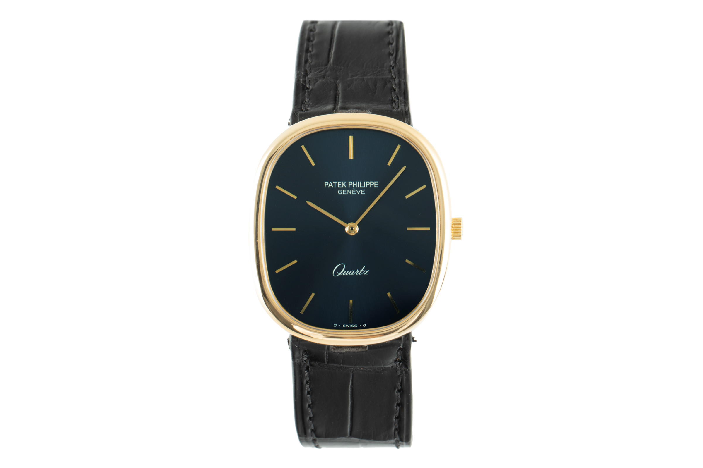 Patek Philippe Golden Ellipse 18 ct gold quartz Kal. E27 Ref. 3838