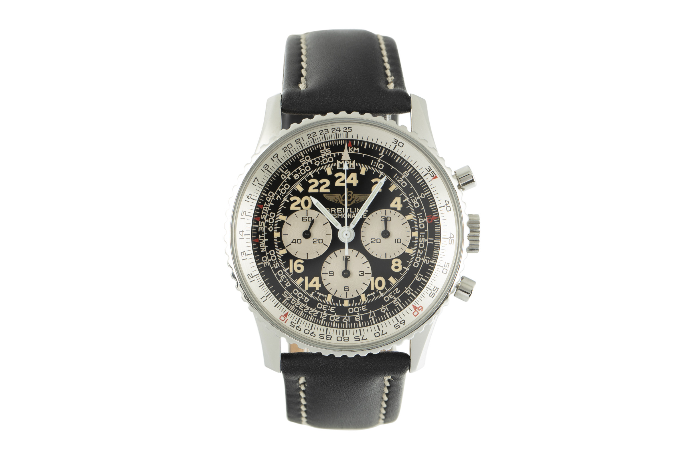 Breitling Navitimer chronograph steel manual winding Kal. B12 Ref. A12019