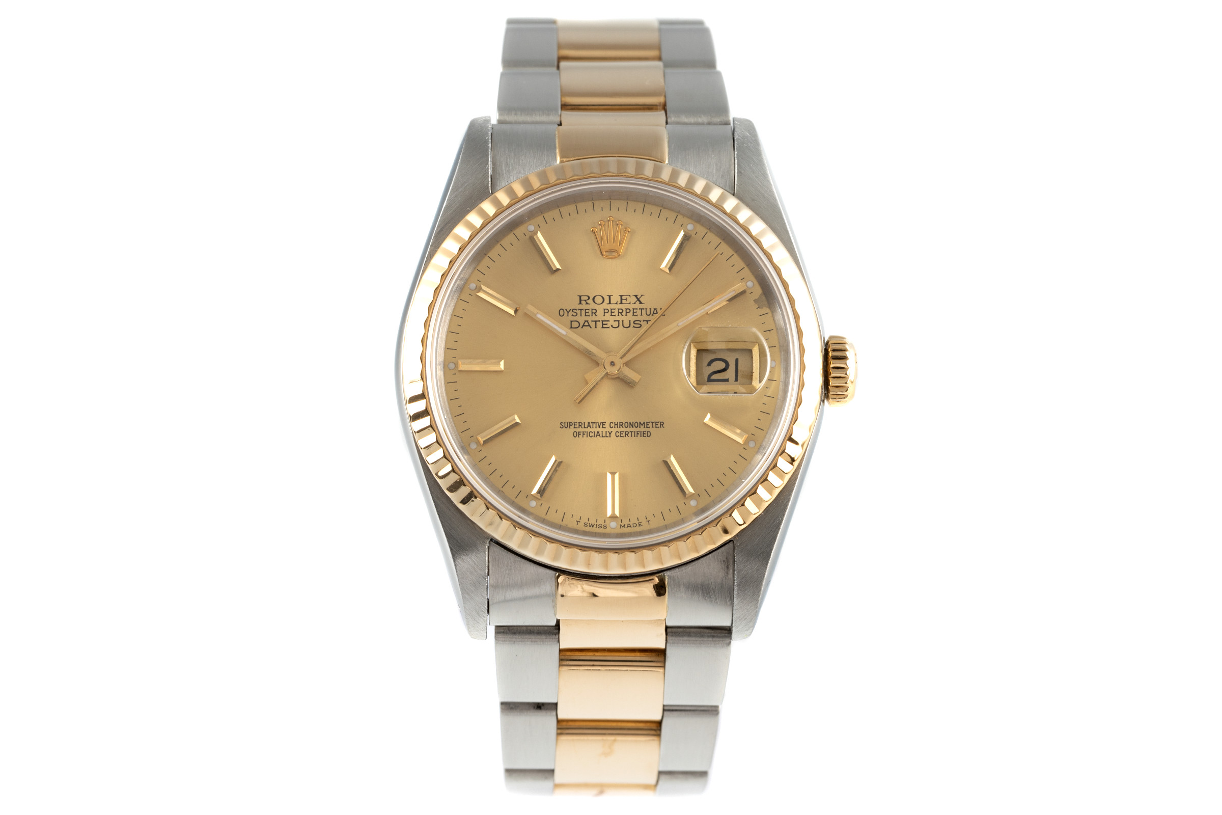 Rolex Datejust steel / gold automatic Kal. 3135 Ref. 16233