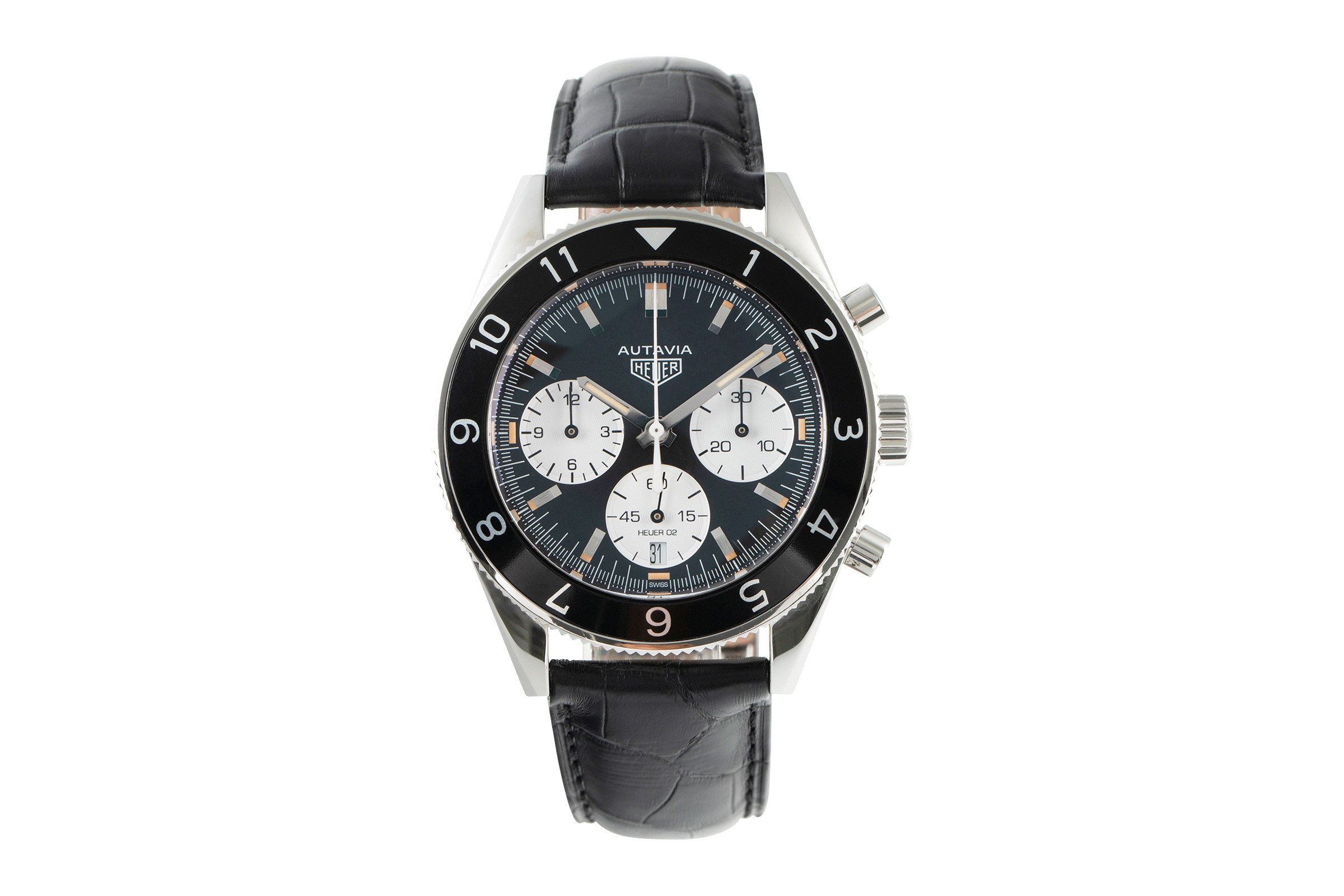 Tag Heuer Autavia chronograph steel automatic Kal. Heuer 02 Ref. CBE2110.BA0687