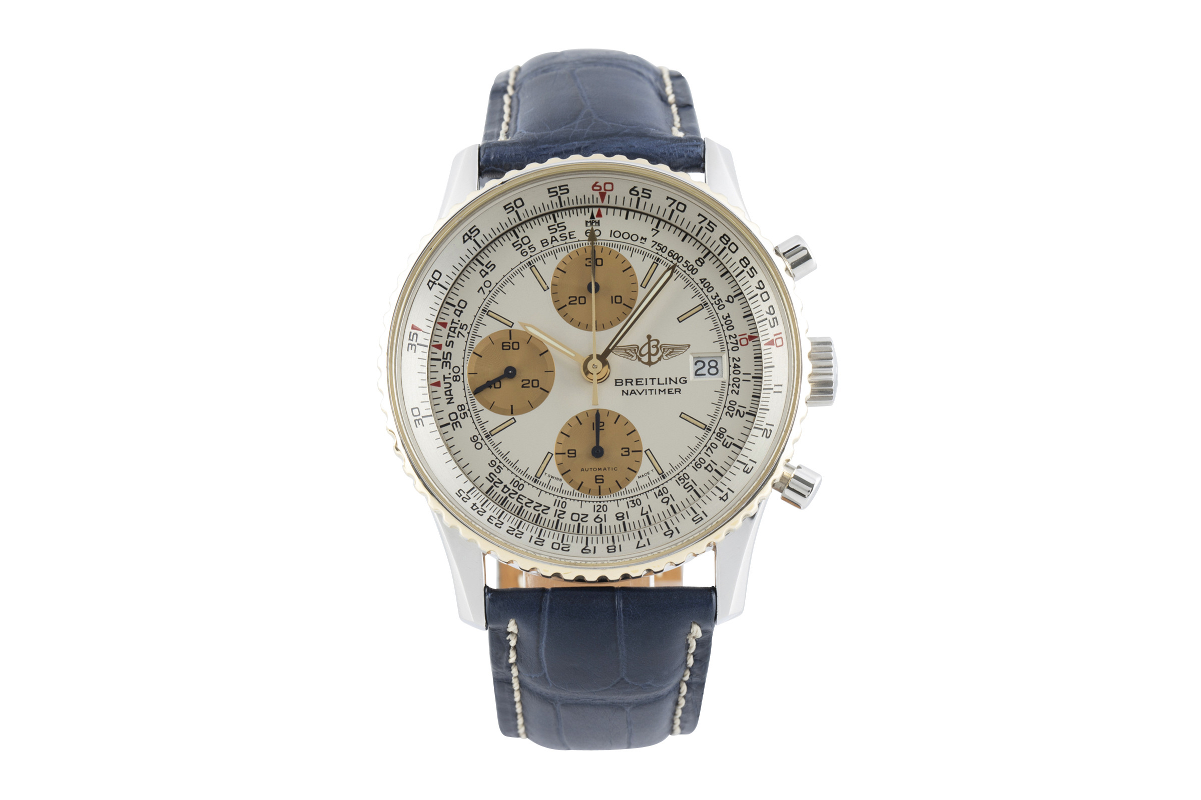 Breitling Old Navitimer chronograph steel / gold automatic Kal. B13 Ref. B13019, 81611