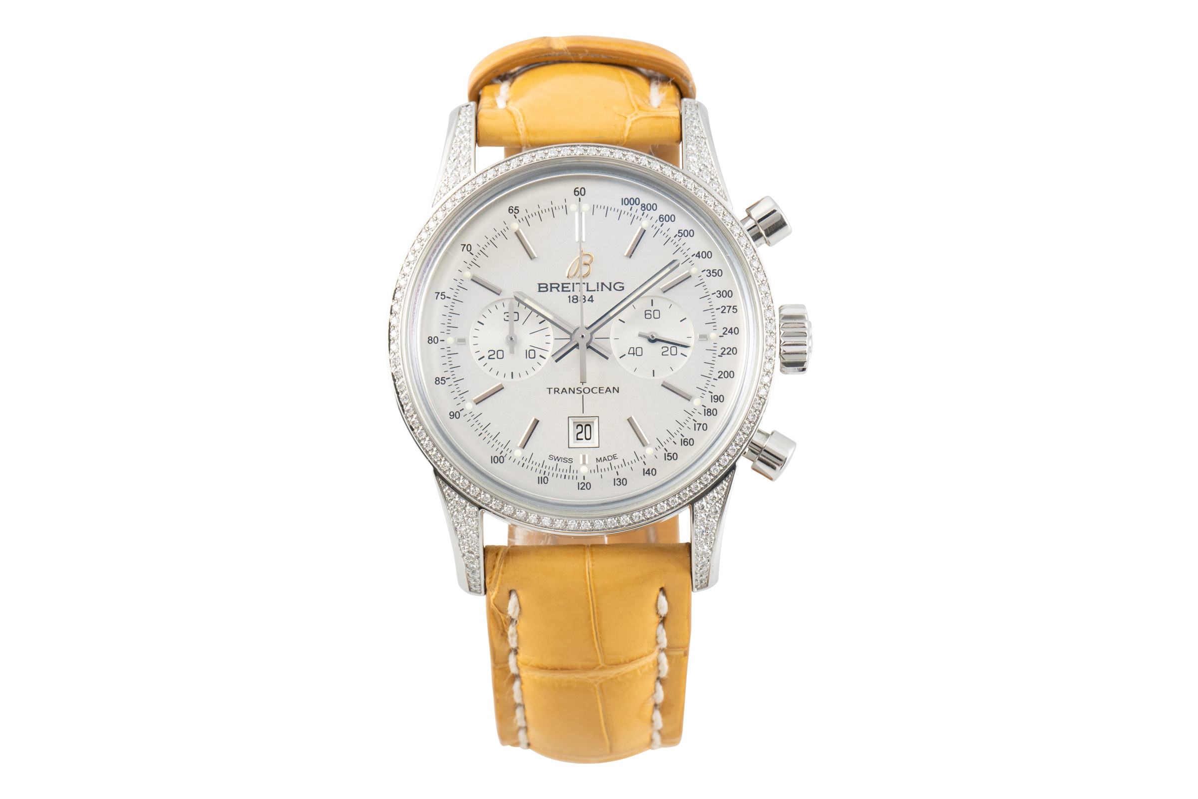 Breitling Transocean chronograph steel automatic Kal. B41 Ref. A41310