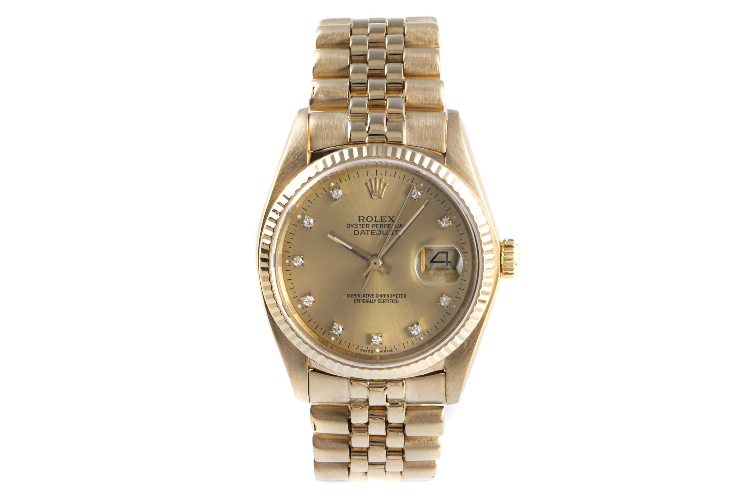 Rolex Datejust 18 ct gold automatic Kal. 3035 Ref. 16018