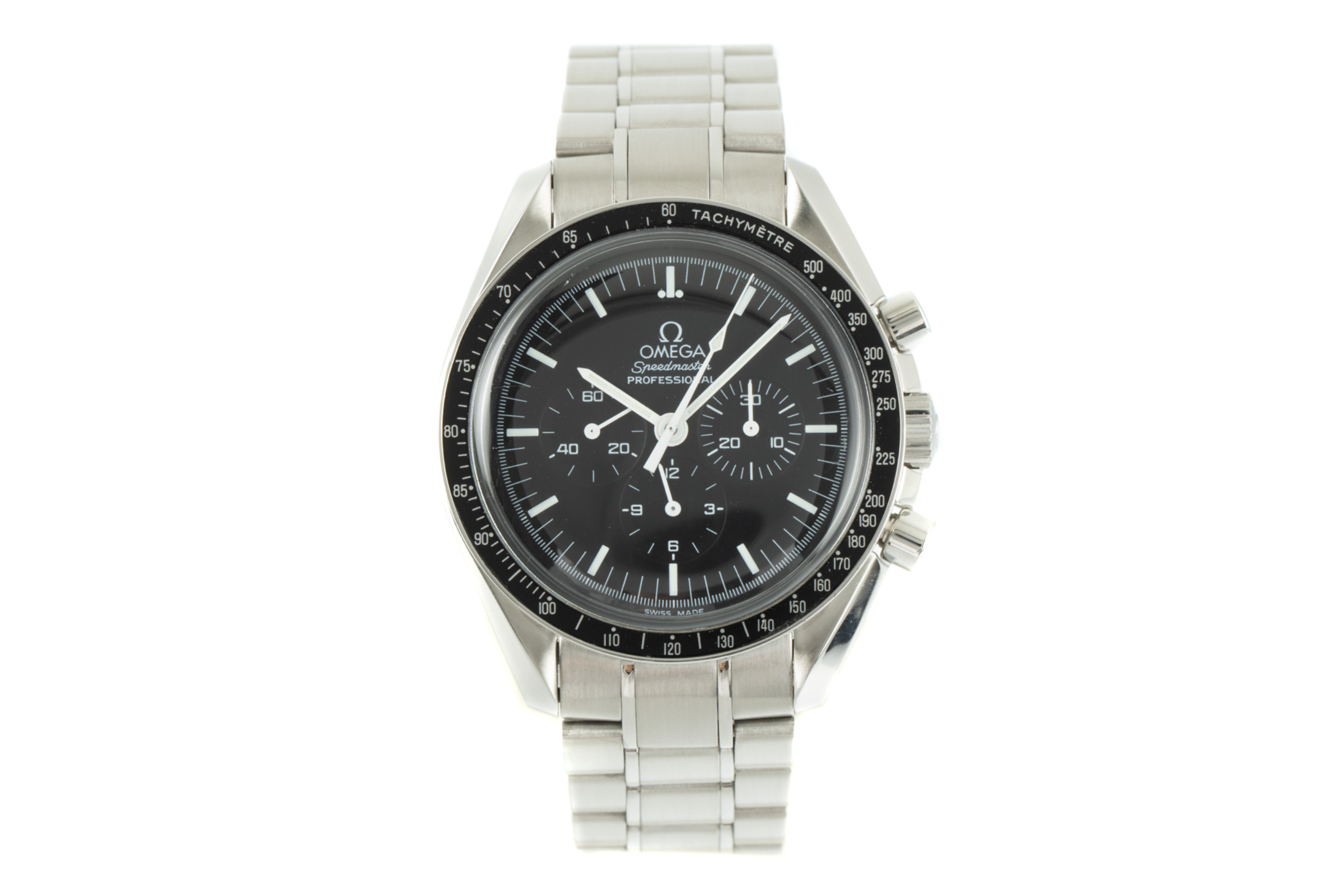 Omega Speedmaster steel manual winding Kal. 1861 Ref. 3570.50.00, 145.0022, 345.002