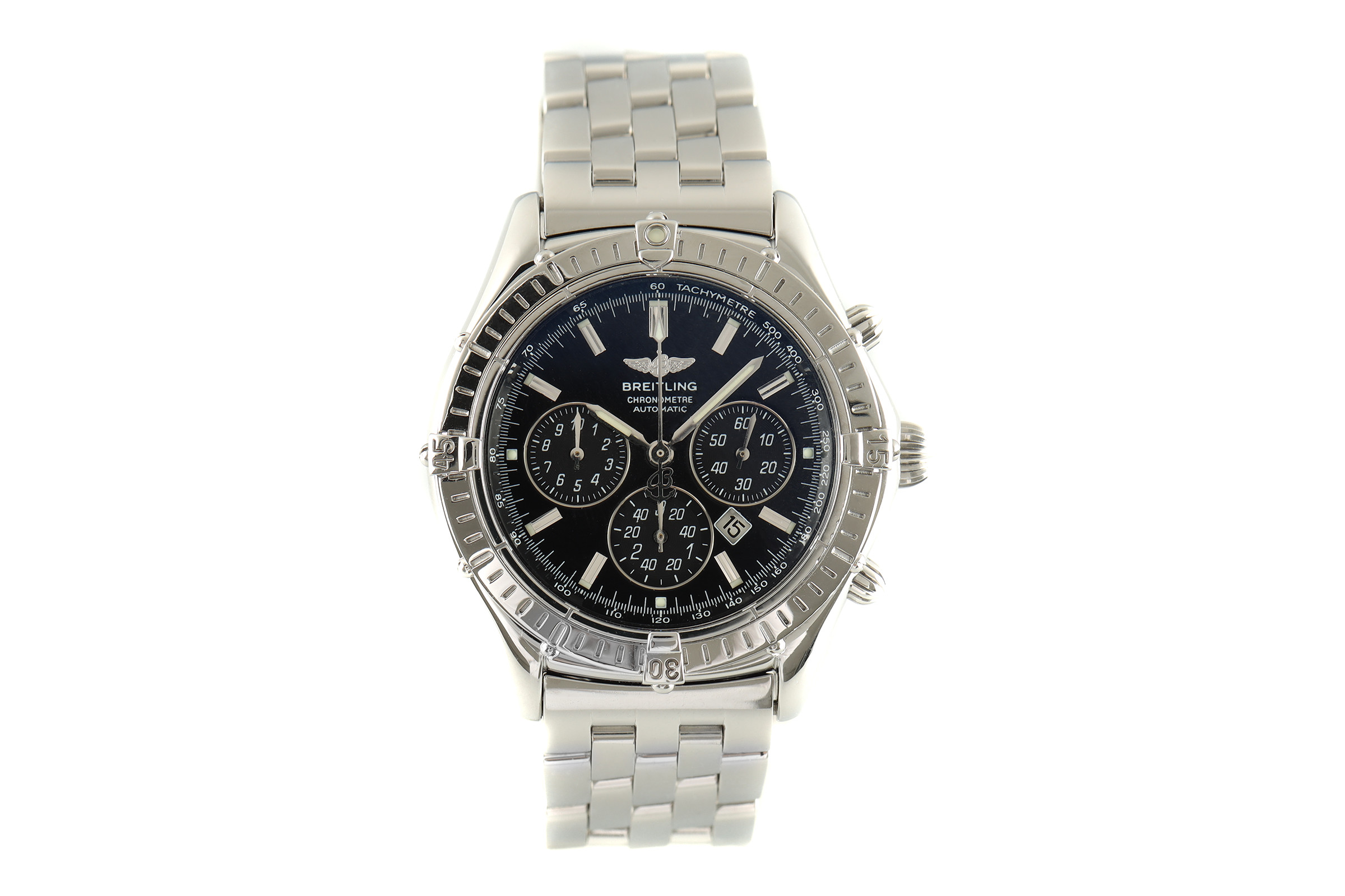 Breitling Shadow Flyback chronograph steel automatic Kal. B35 Ref. A35312