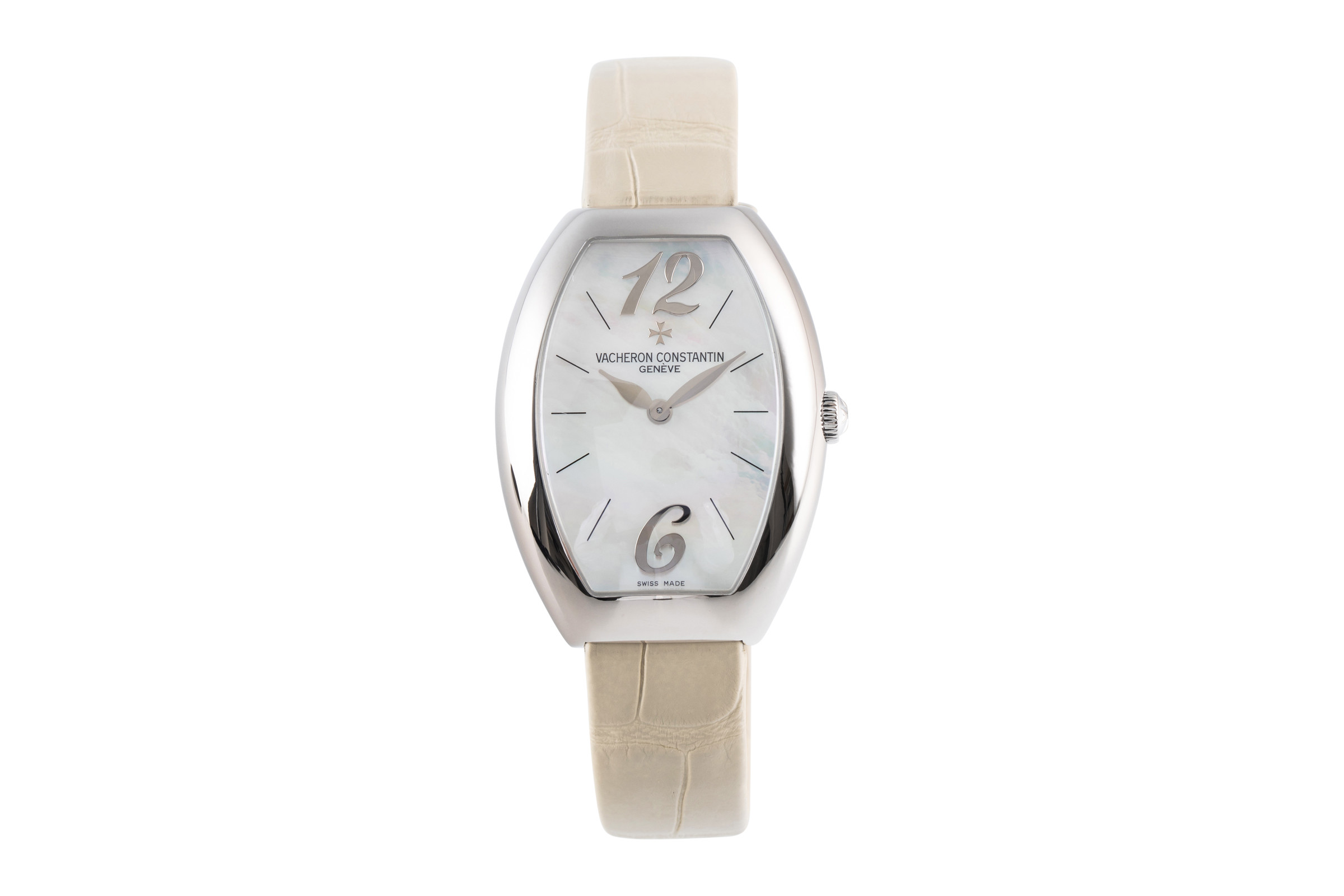 Vacheron & Constantin gerie 18 ct white gold quartz Kal. 1202 Ref. 25040/000G