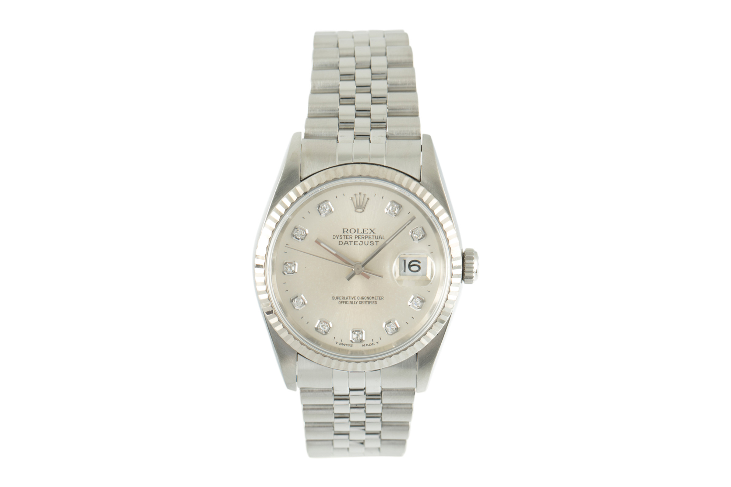 Rolex Datejust steel / white gold automatic Kal. 3135  Ref. 16234