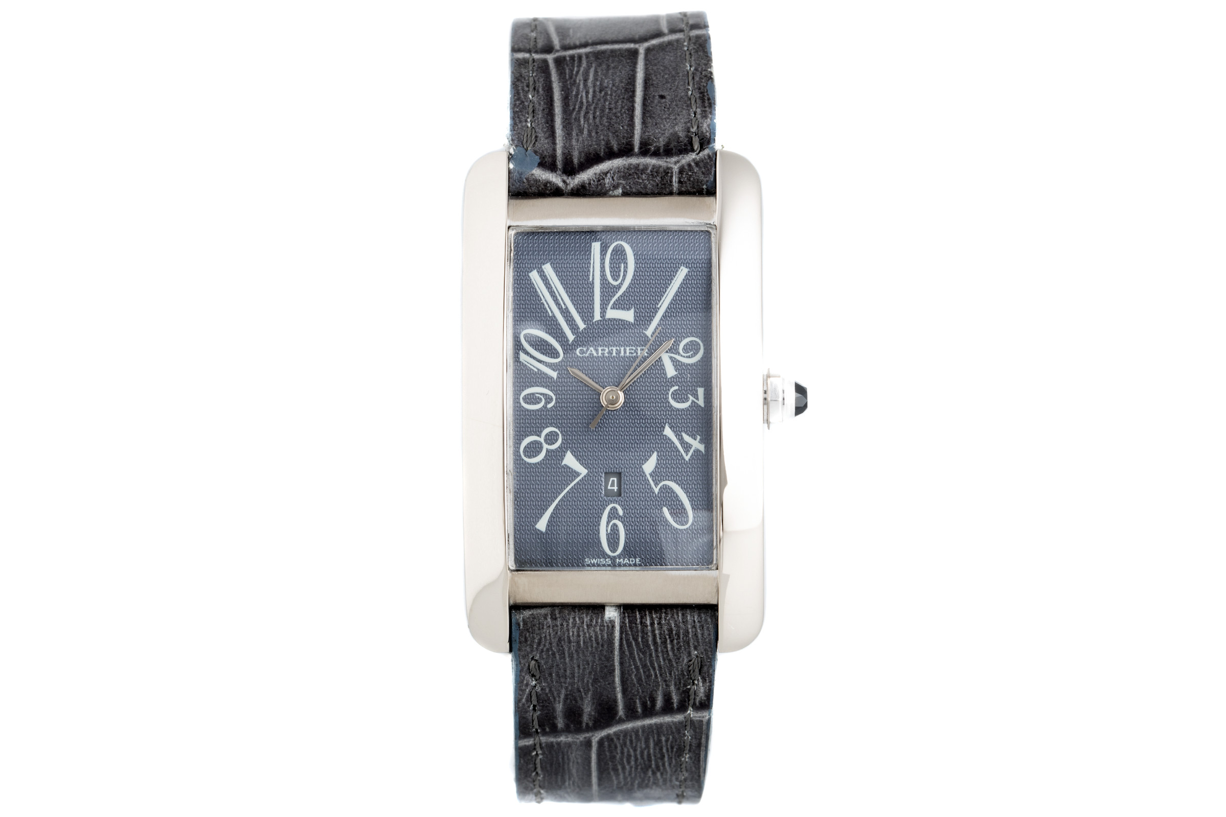 Cartier Tank Americaine 18 ct white gold automatic Kal. 120 Ref. 1741
