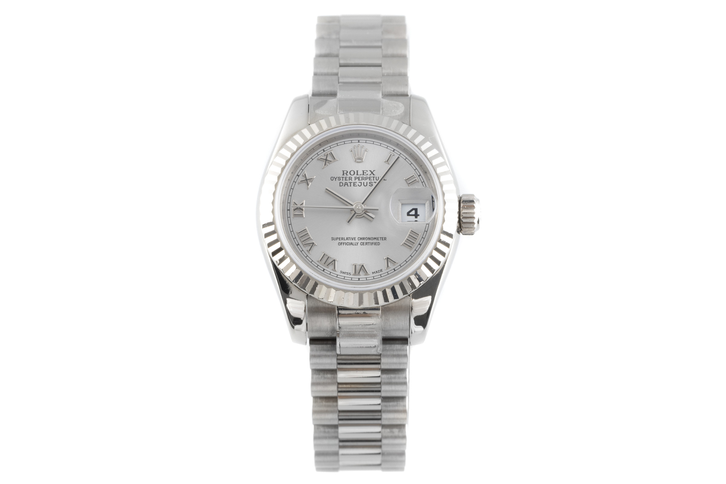 Rolex Lady Datejust 18 ct white gold automatic Kal. 2235 Ref. 179179