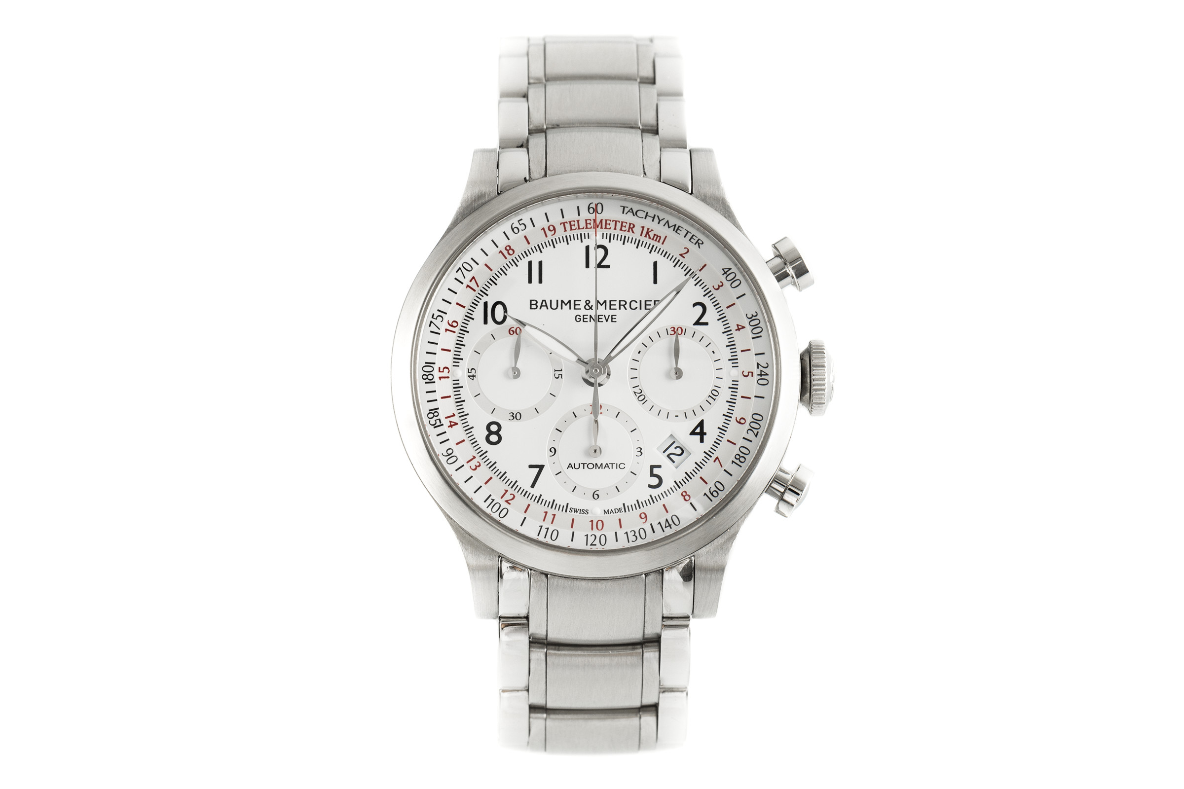 Baume & Mercier Capeland chronograph steel automatic Kal. BM157753 Ref. 65726