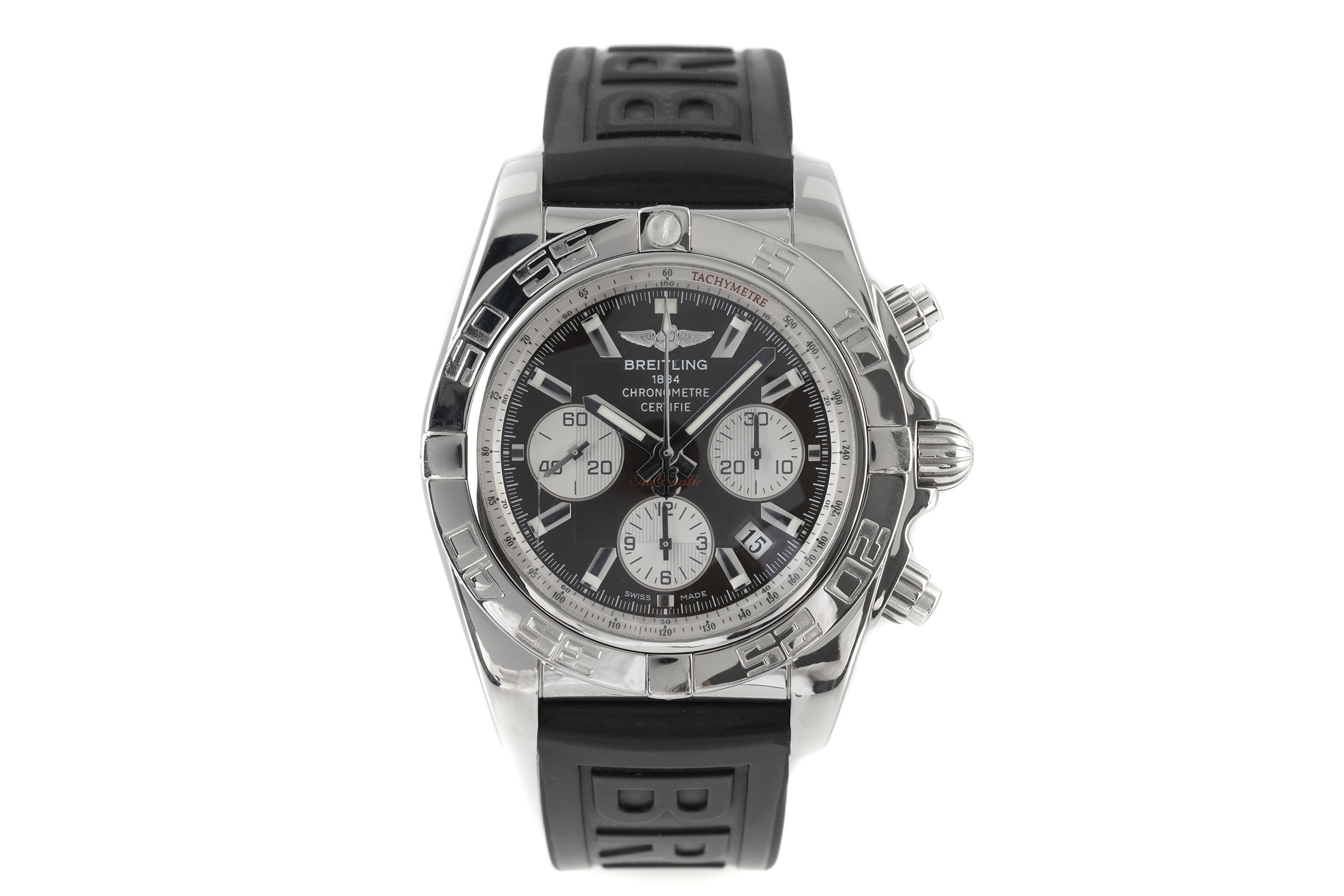 Breitling Chronomat chronograph steel automatic Kal. B01 Ref. AB0110