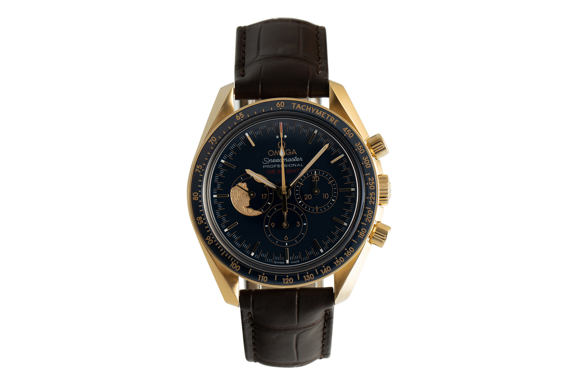 Omega Speedmaster chronograph 18 ct gold manual winding Kal. 1861 Ref. 311.63.42.30.03.001