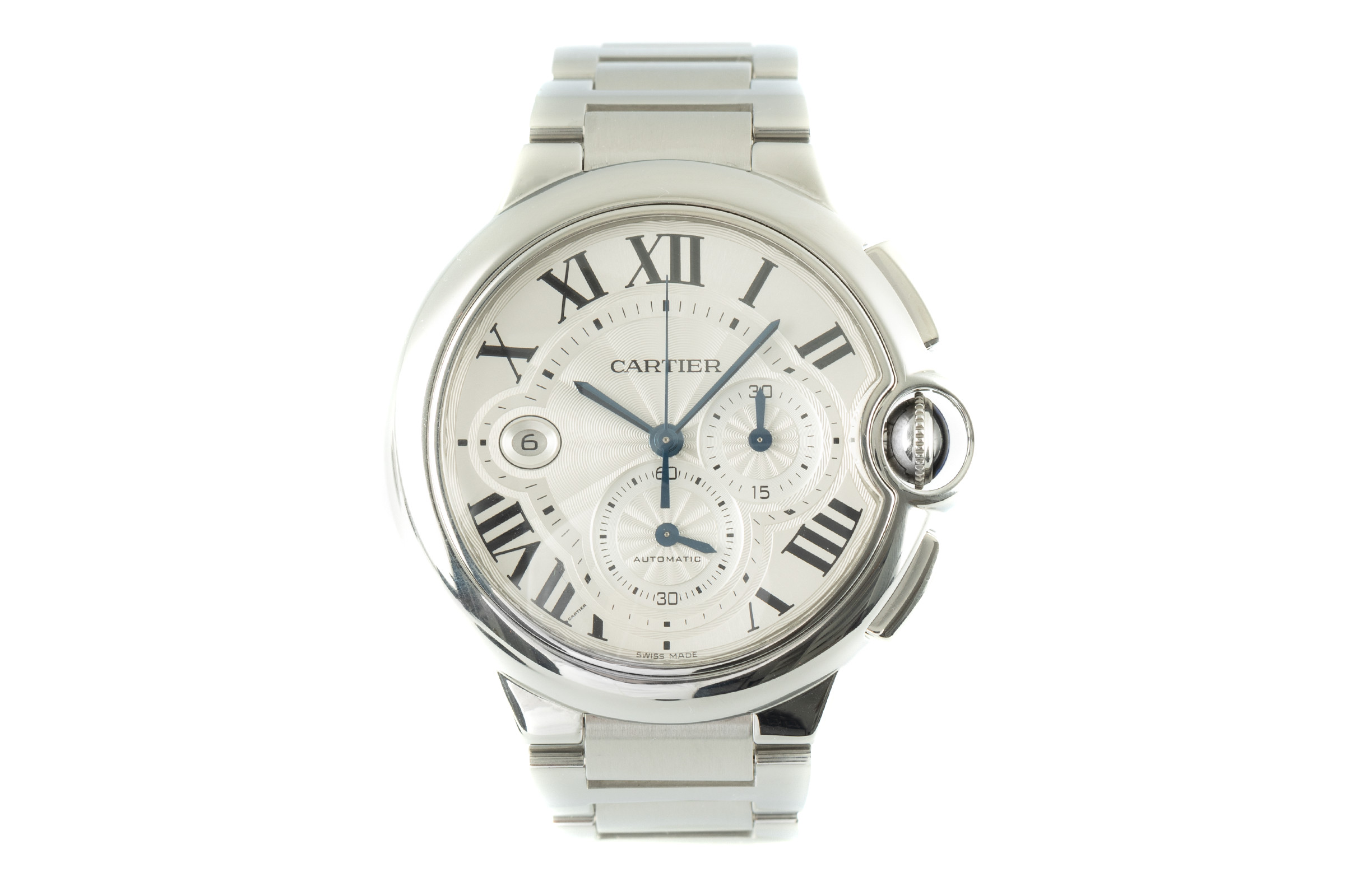 Cartier Ballon Bleu de Cartier chronograph steel automatic Kal. 8101 Ref. 3109, W6920076