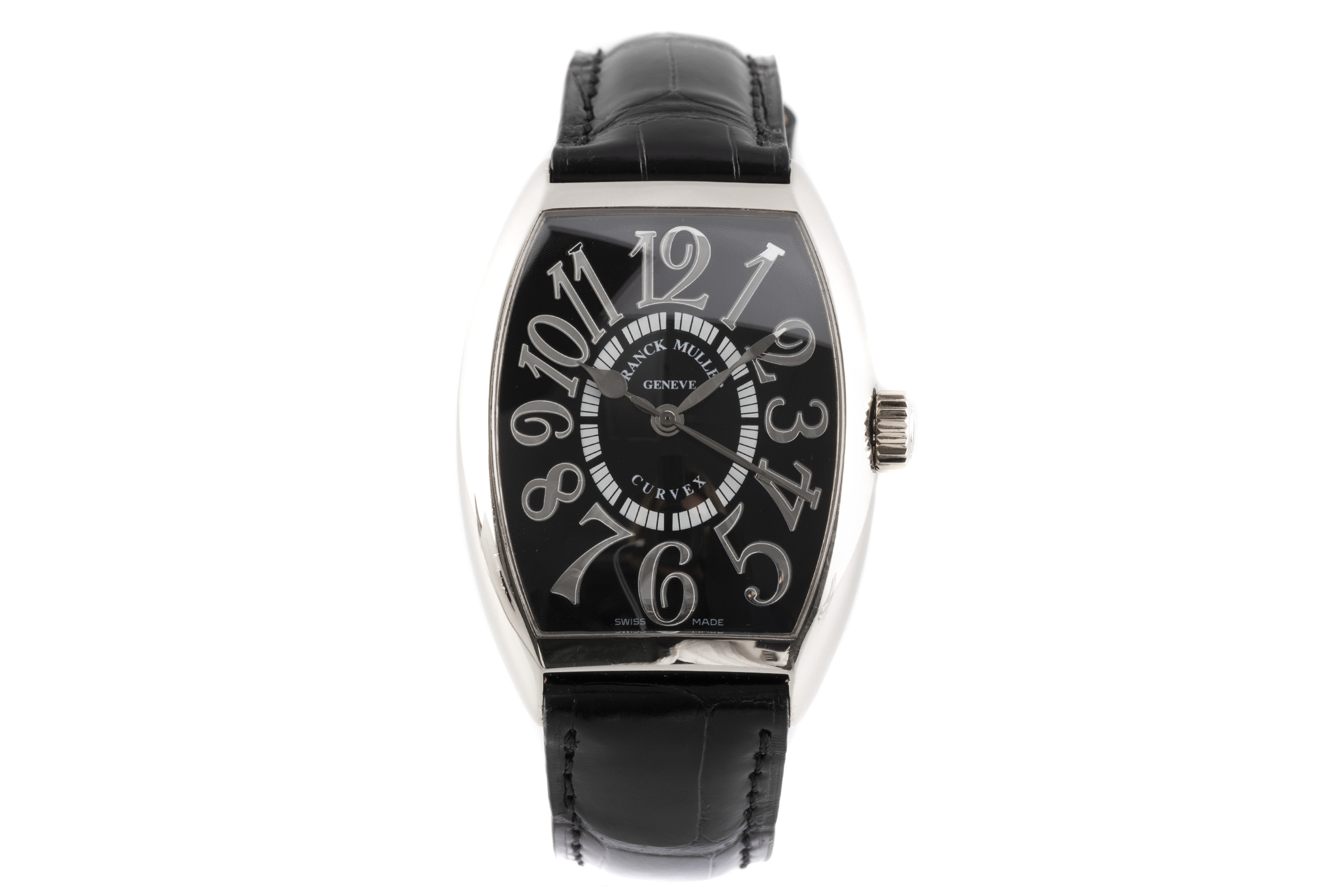Franck Muller Curvex 18 ct white gold automatic Kal. 2800 Ref. 7851 SC