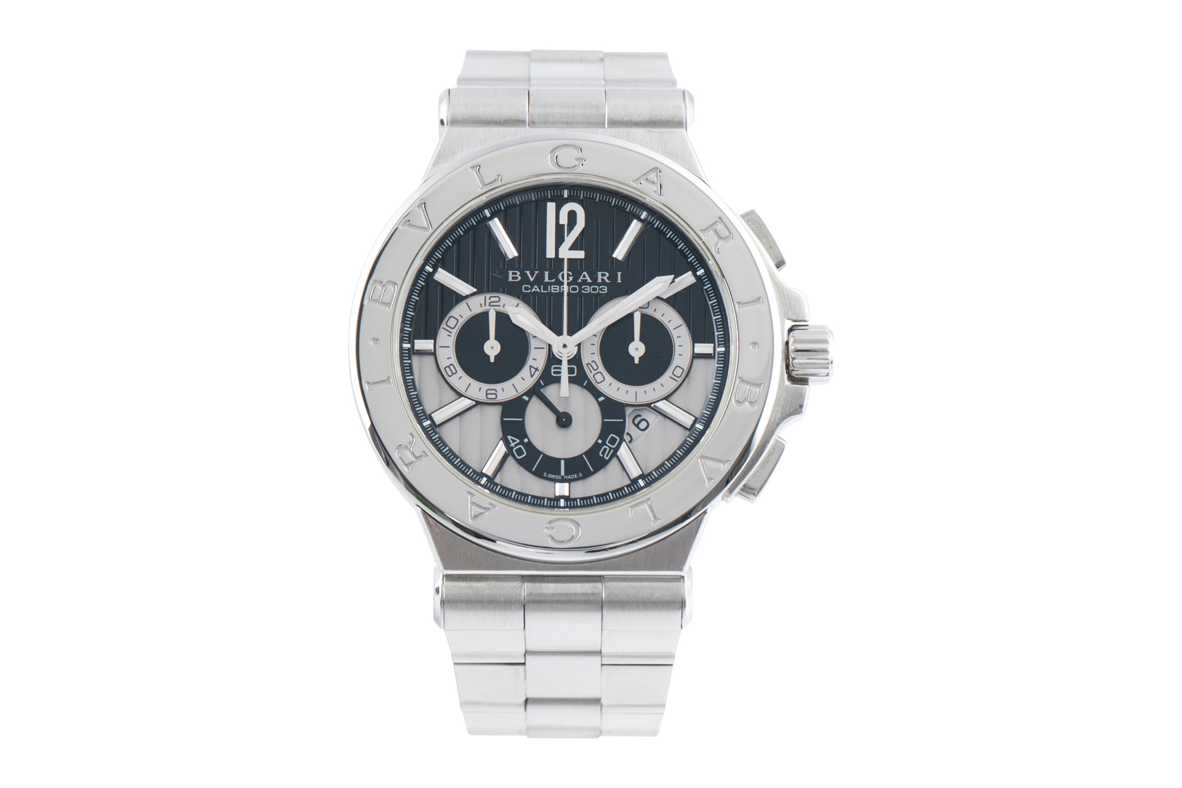 Bvlgari Diagono chronograph steel automatic Kal. 303 Ref. DG42SCH