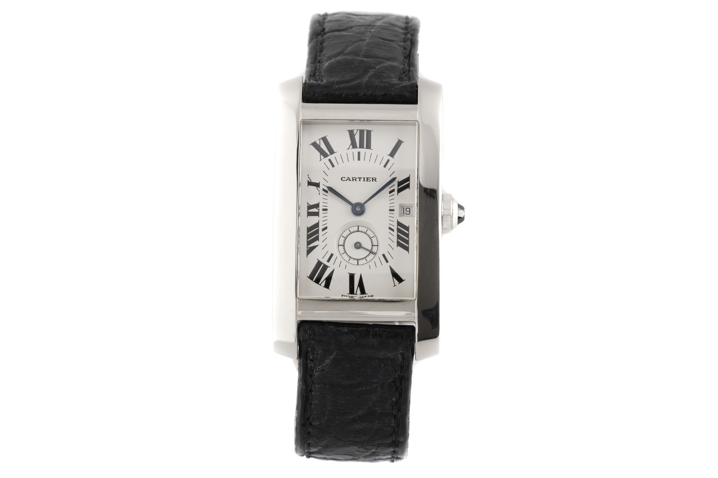 Cartier Tank Americaine 18 ct white gold quartz Kal. 012 Ref. 3012905