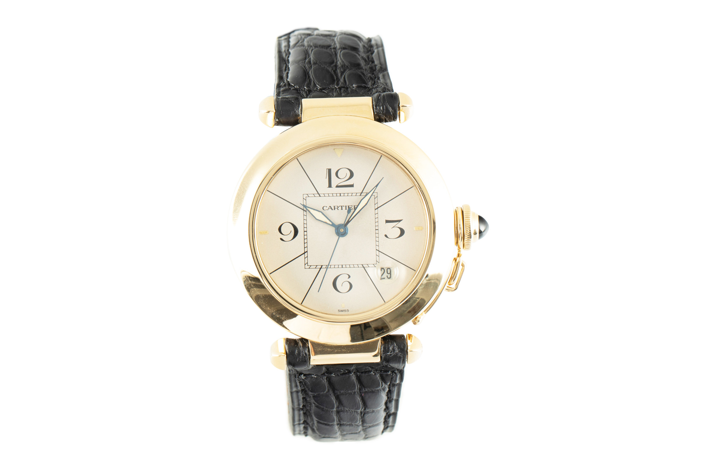 Cartier Pasha 18 ct gold automatic Kal. 20 Ref. 1990