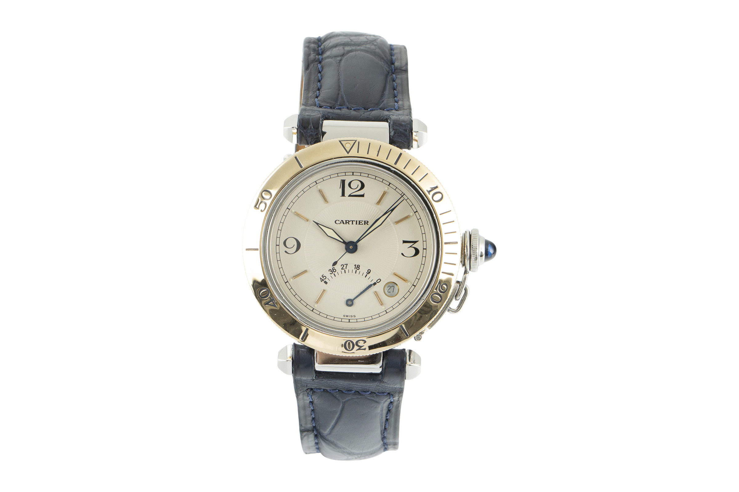 Cartier Pasha steel / gold automatic Kal. 050 Ref. 1033