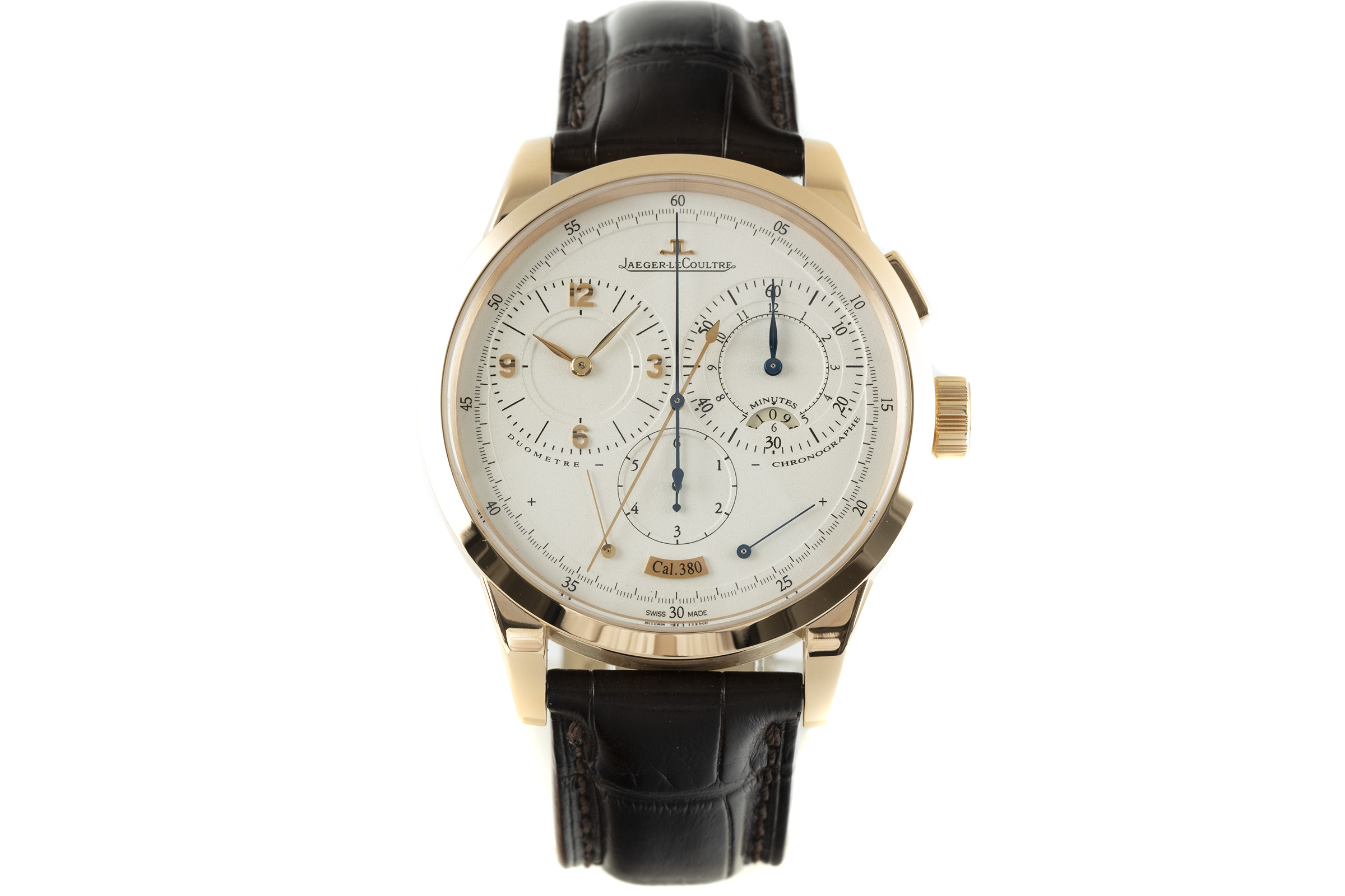 Jaeger-LeCoultre Duometre chronograph 18 ct gold manual winding Kal. 380 Ref. 600.2.28.5