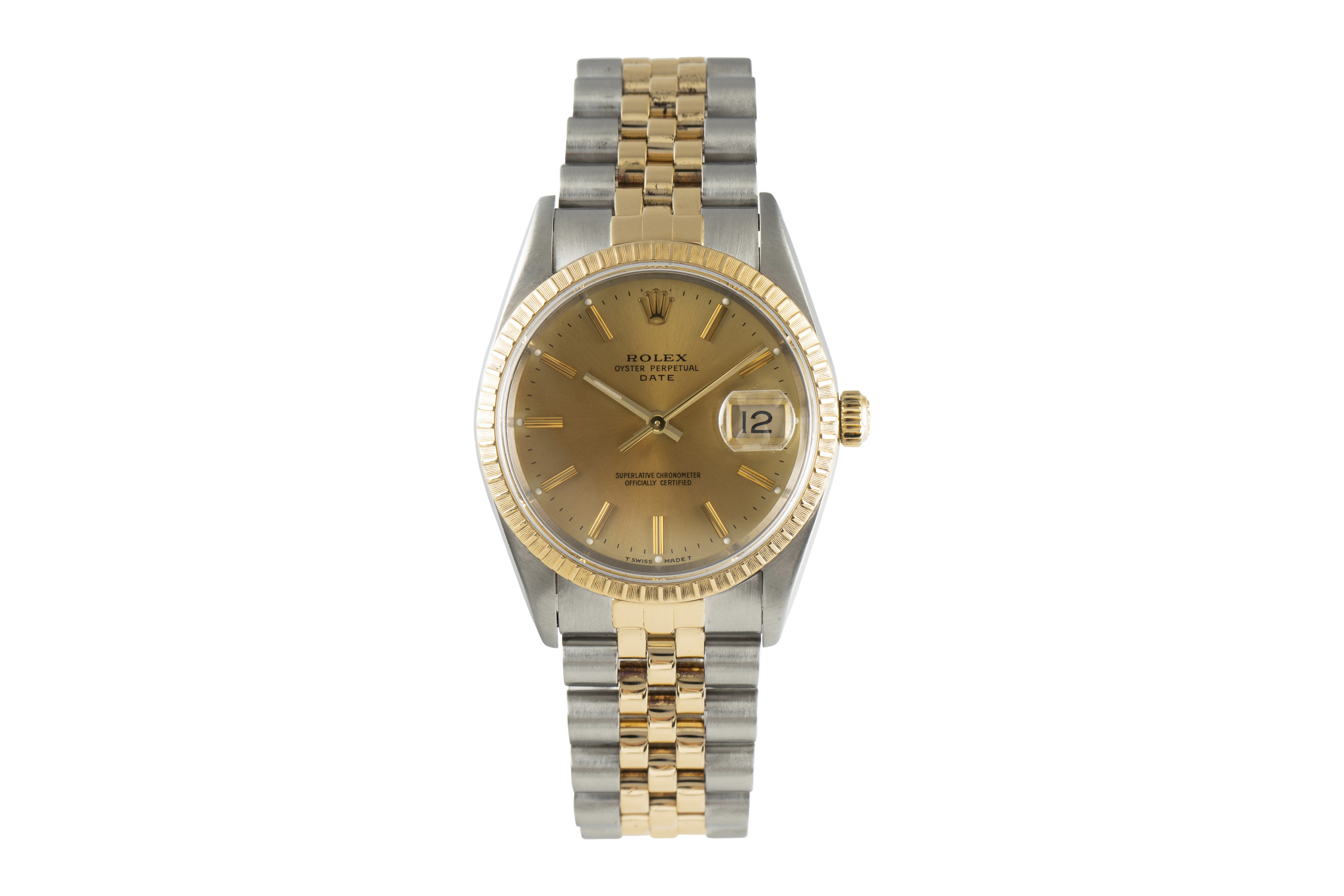 Rolex Date steel / gold automatic Kal. 3135 Ref. 15223