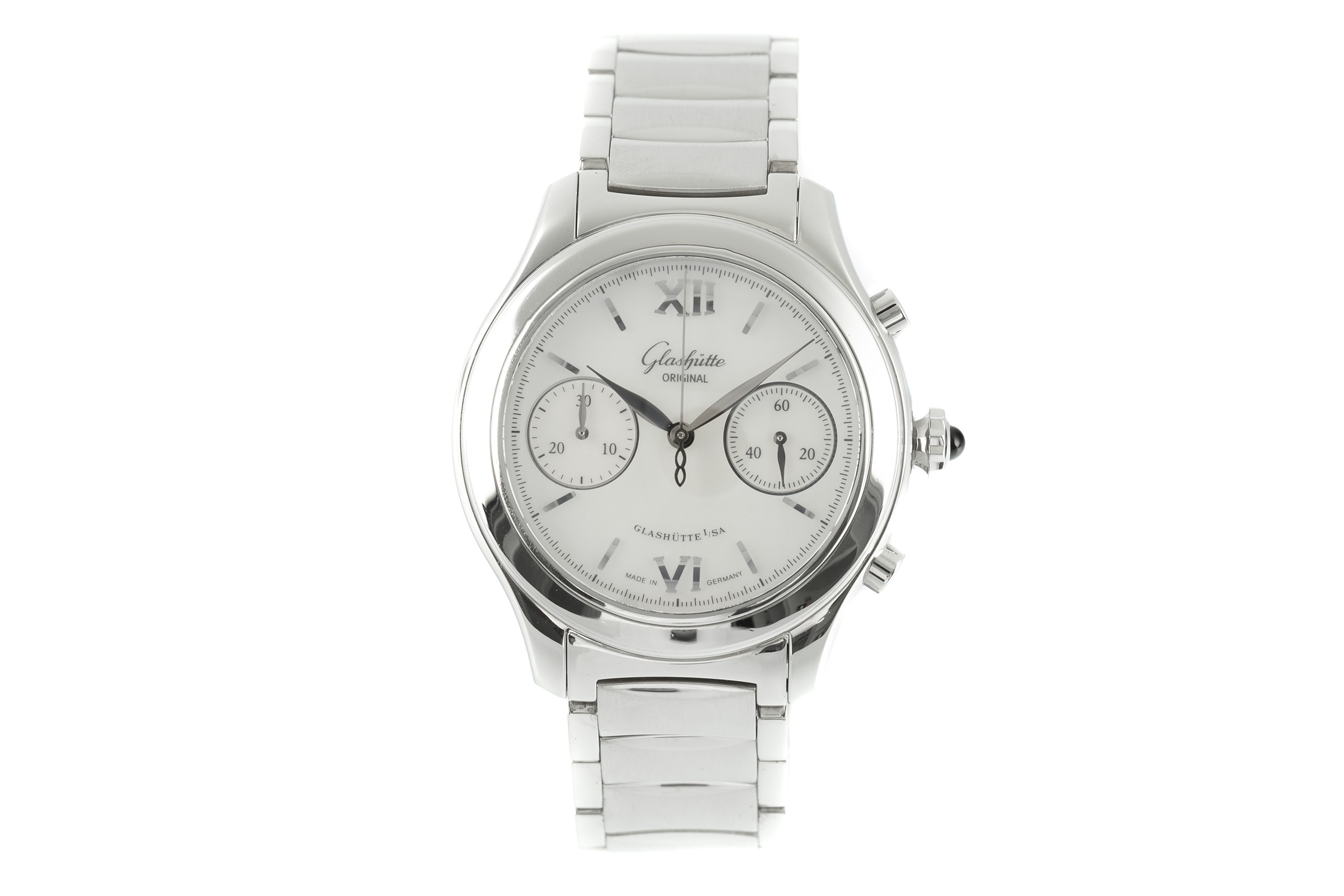 Glashutte Original Senator chronograph steel automatic Kal. GUB 39