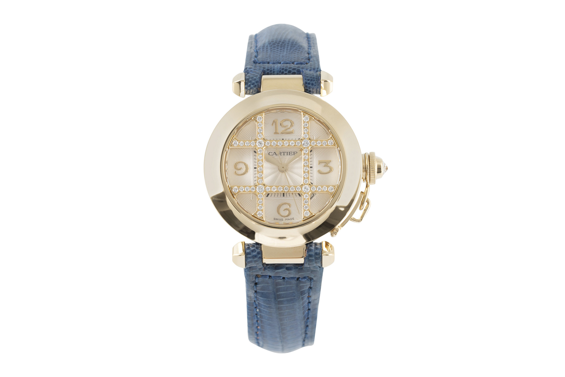 Cartier Pasha 18 ct gold automatic Kal. 120 Ref. 2399