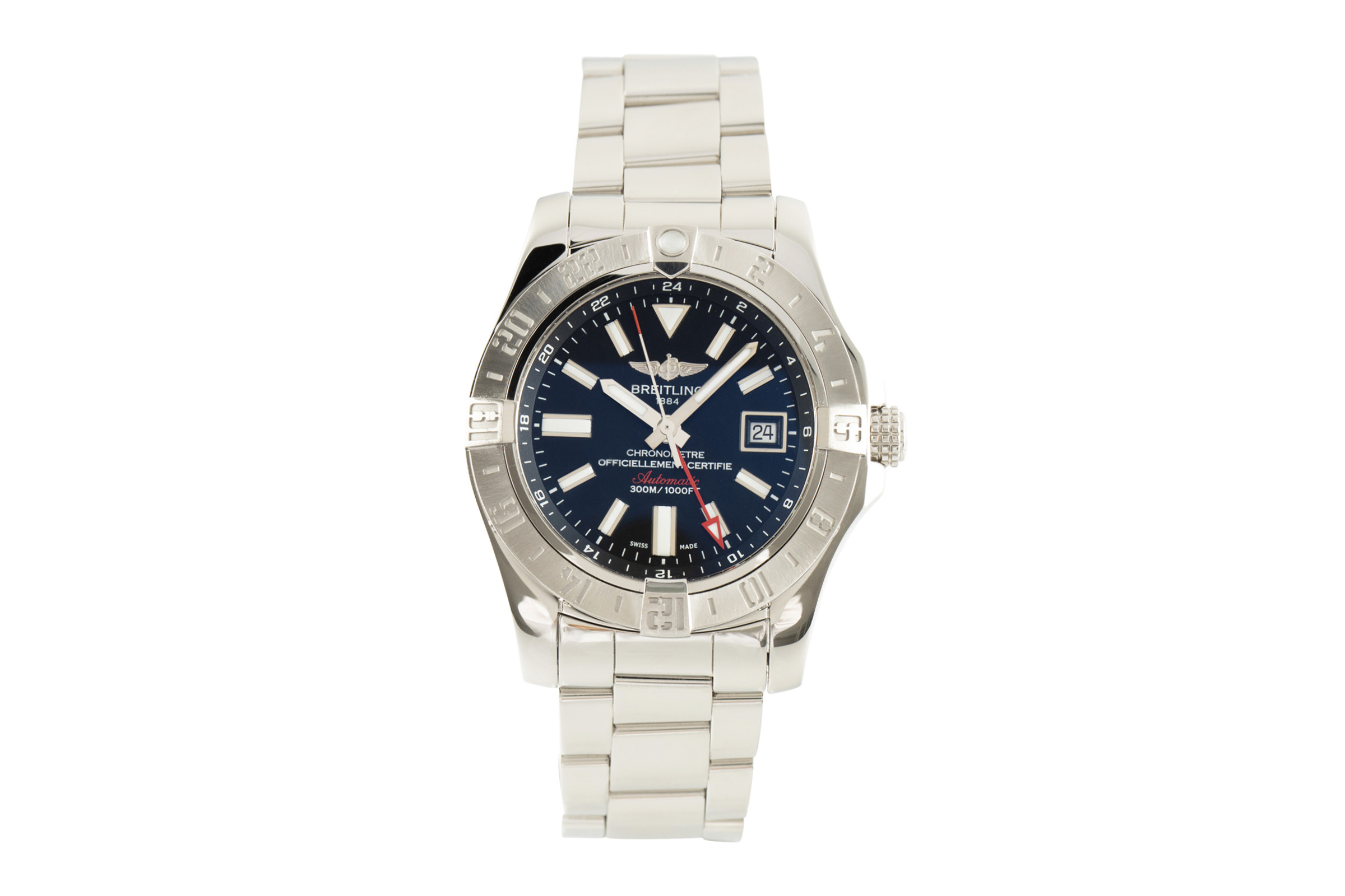 Breitling Avenger II GMT steel automatic Kal. B32 Ref. A32390