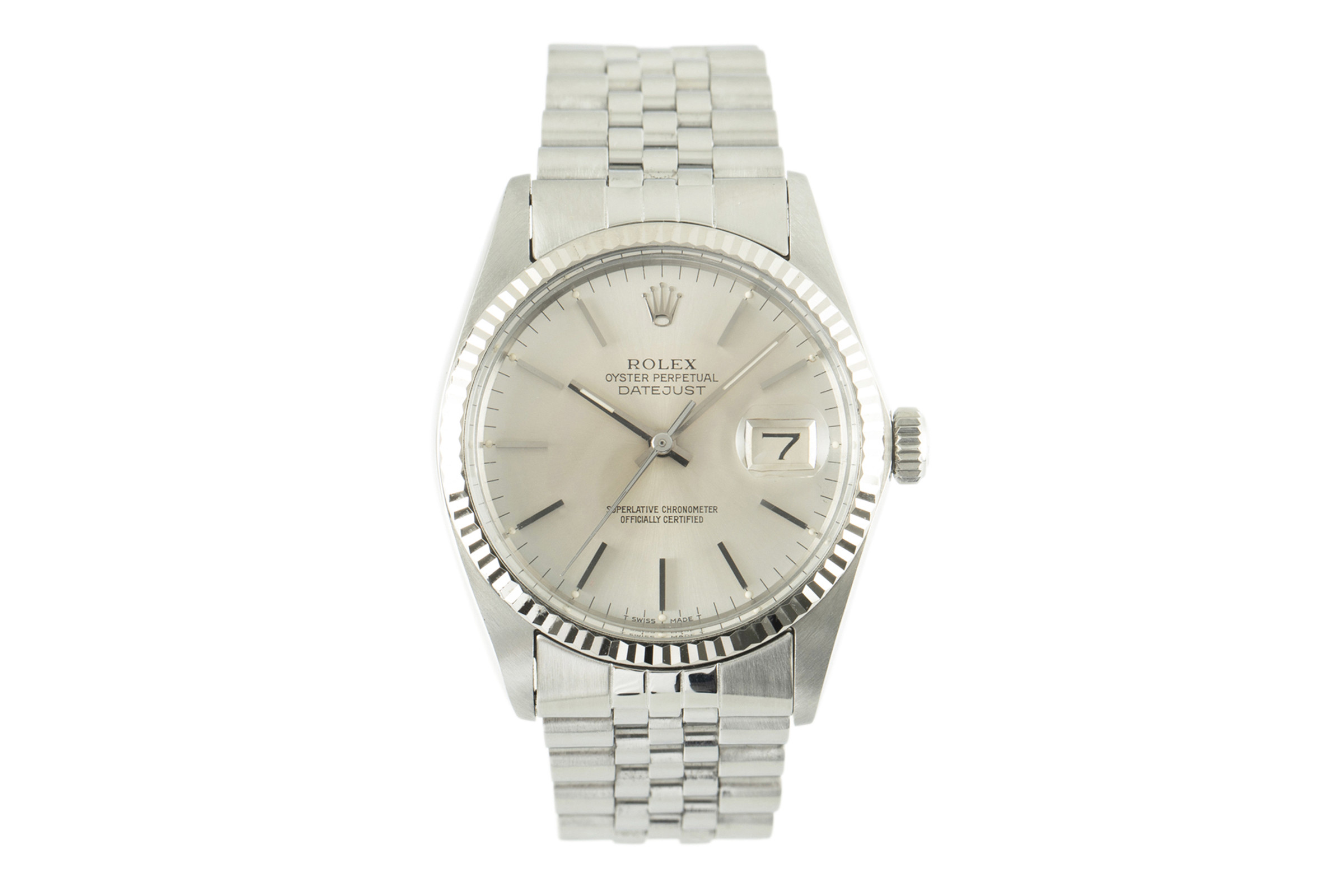 Rolex Datejust steel / white gold automatic Kal. 3035 Ref. 16014