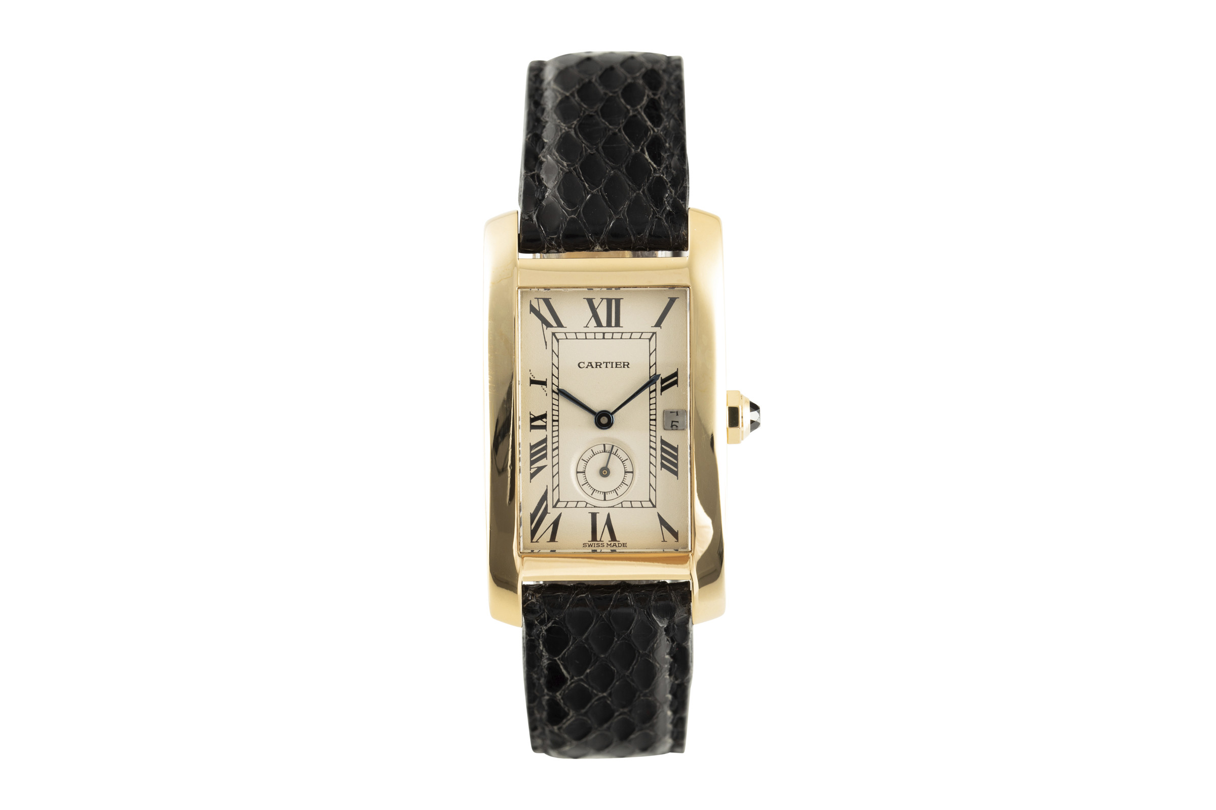 Cartier Tank Americaine 18 ct gold quartz Kal. 11 Ref. 811905