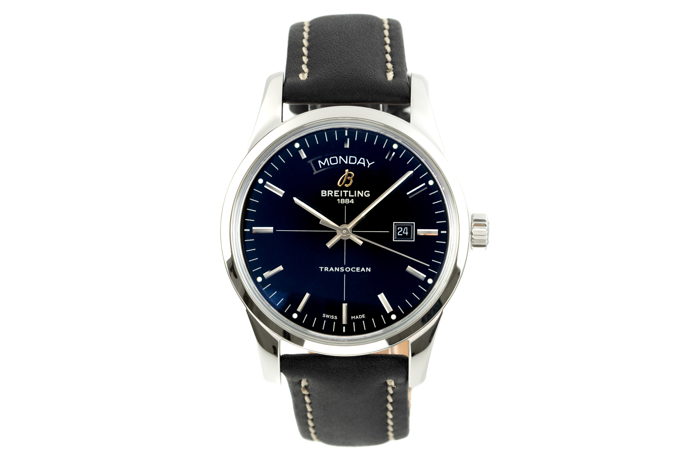 Breitling Transocean steel automatic Kal. B45 Ref. A45310