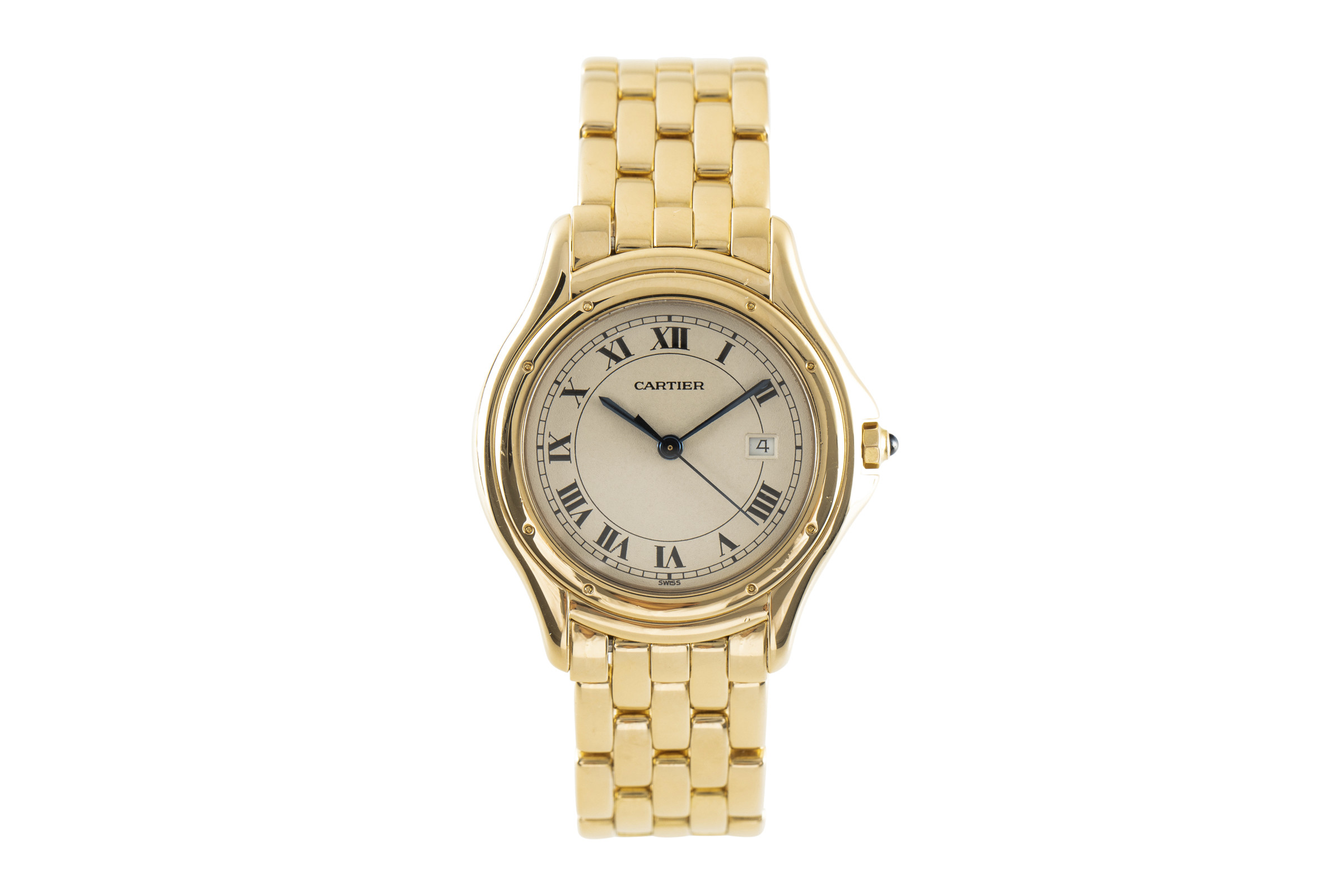 Cartier Cougar 18 ct gold quartz Kal. 87 Ref. 887904