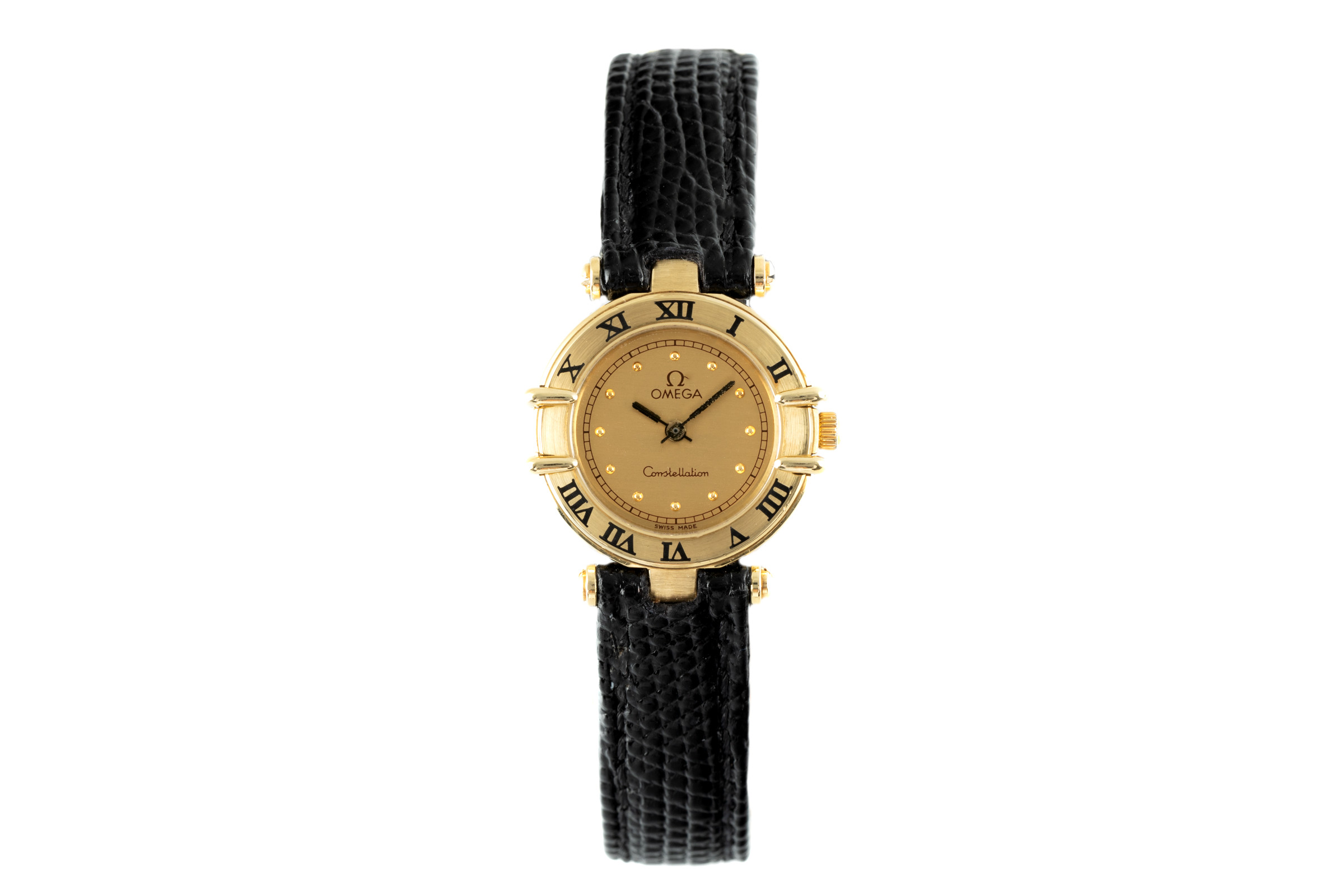 Omega Constellation 18 ct gold quartz Kal. 1455 Ref. 595.0102