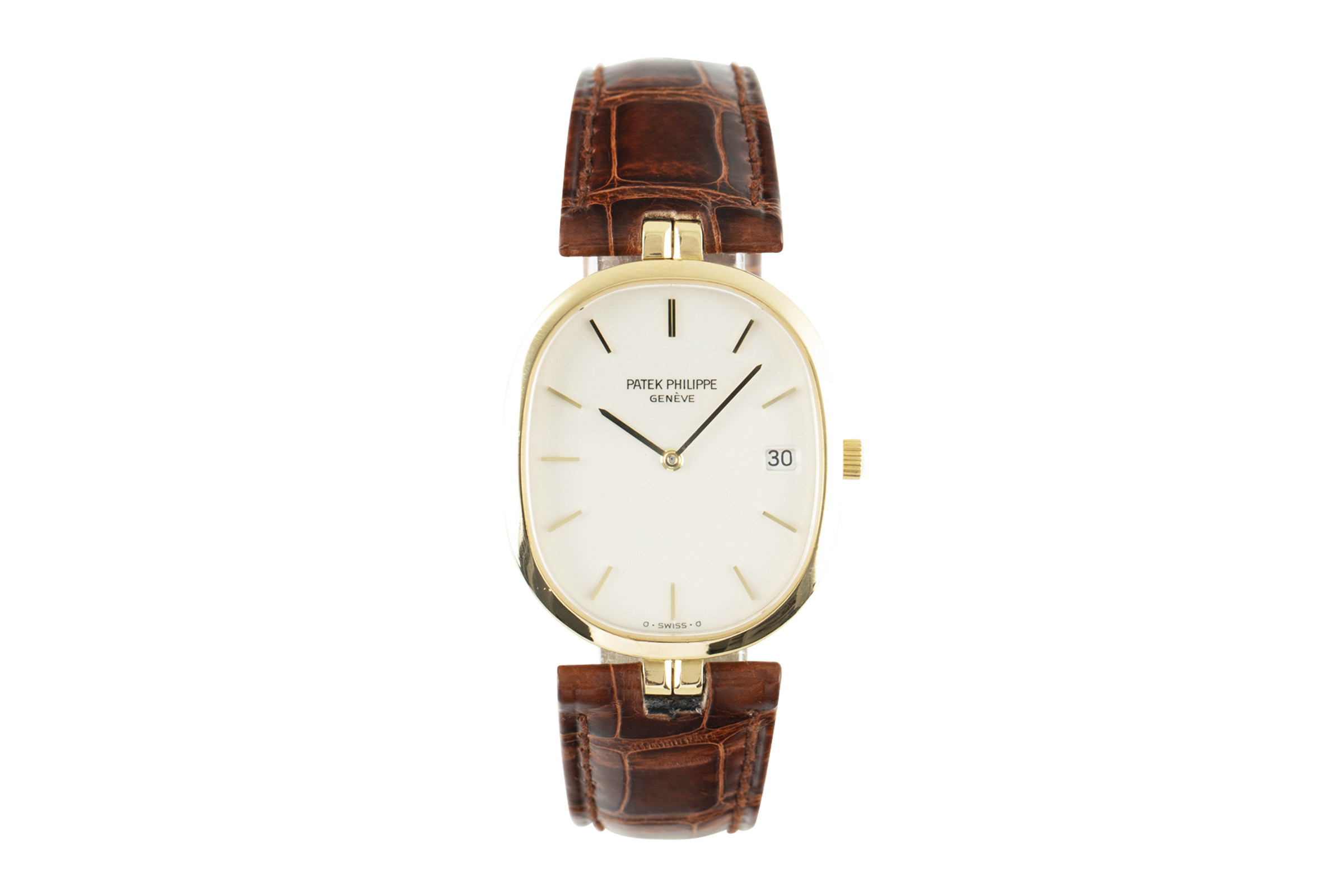 Patek Philippe Ellipse 18 ct gold quartz Kal. E23C Ref. 3930