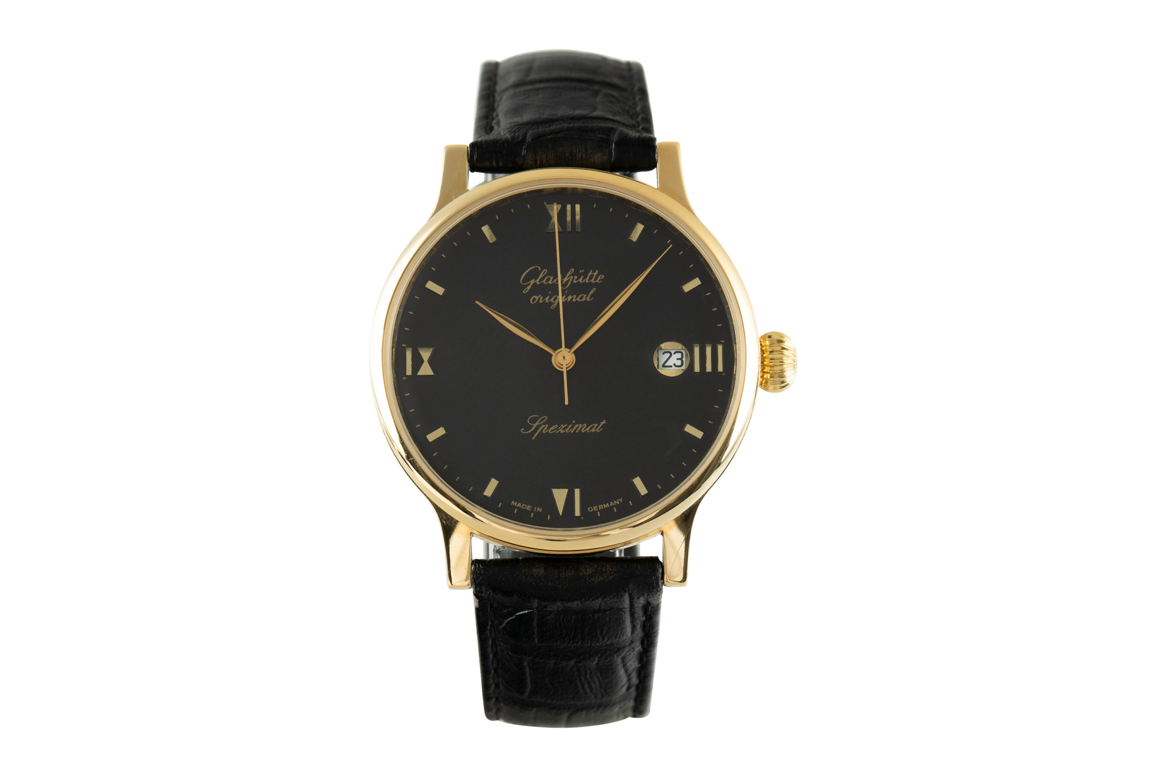Glashutte Original Spezimat gold-plated automatic Kal. GUB 10-30 Ref. 1031-26-13-04