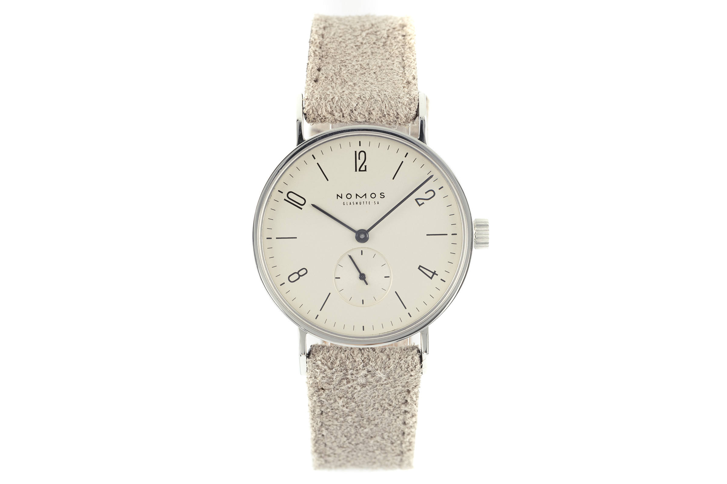 Nomos Tangente steel manual winding