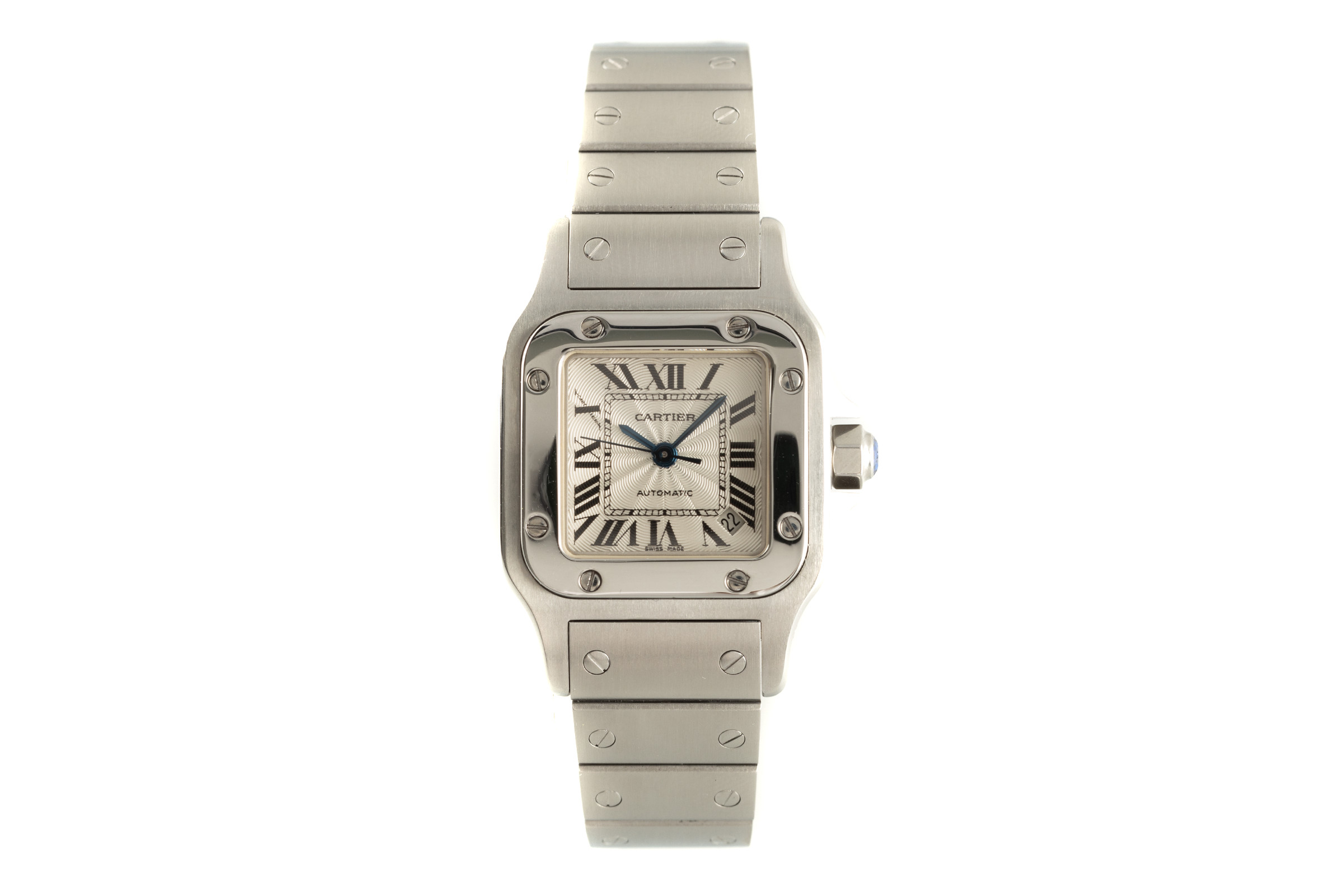 Cartier Santos steel automatic Kal. 077 Ref. 2423