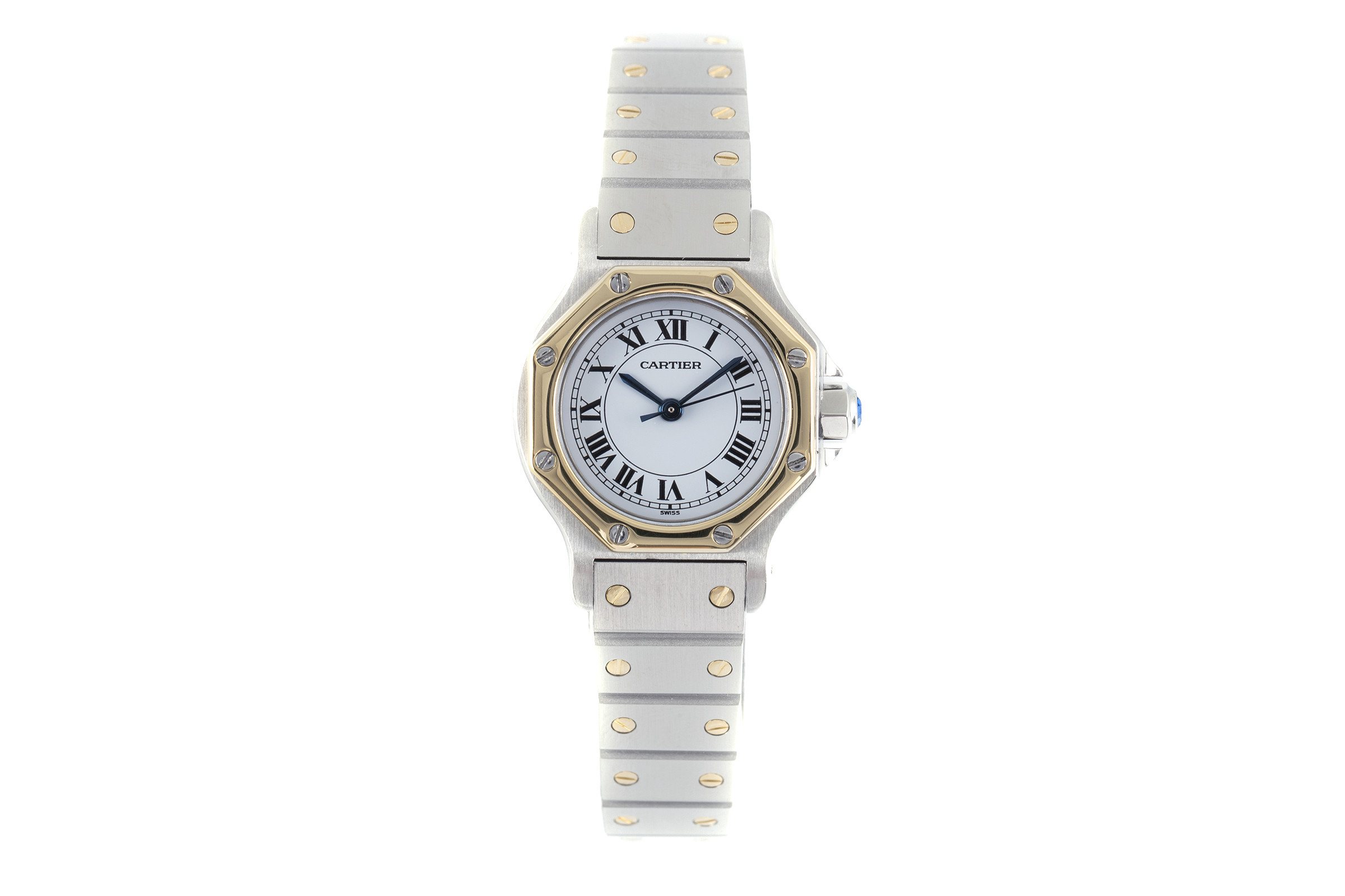 Cartier Santos steel / gold automatic Ref. 09078