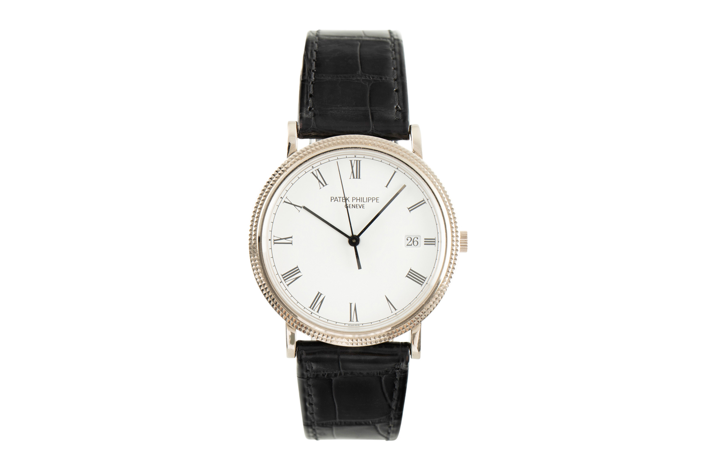 Patek Philippe Calatrava 18 ct white gold quartz Kal. E 23 SC Ref. 3944