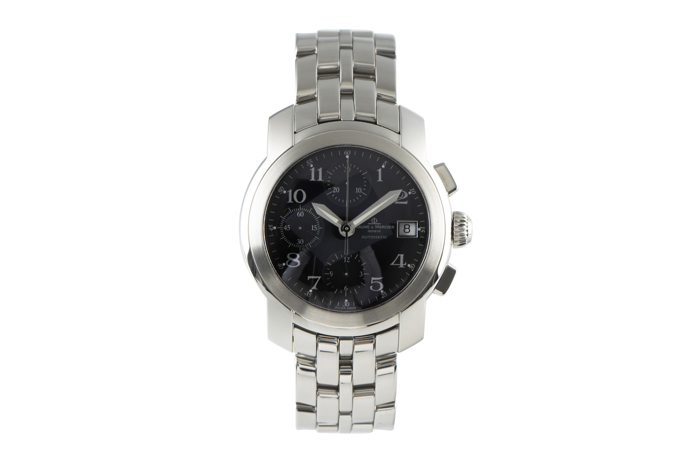 Baume & Mercier Capeland chronograph steel automatic Kal. BM13750 Ref. MV045216