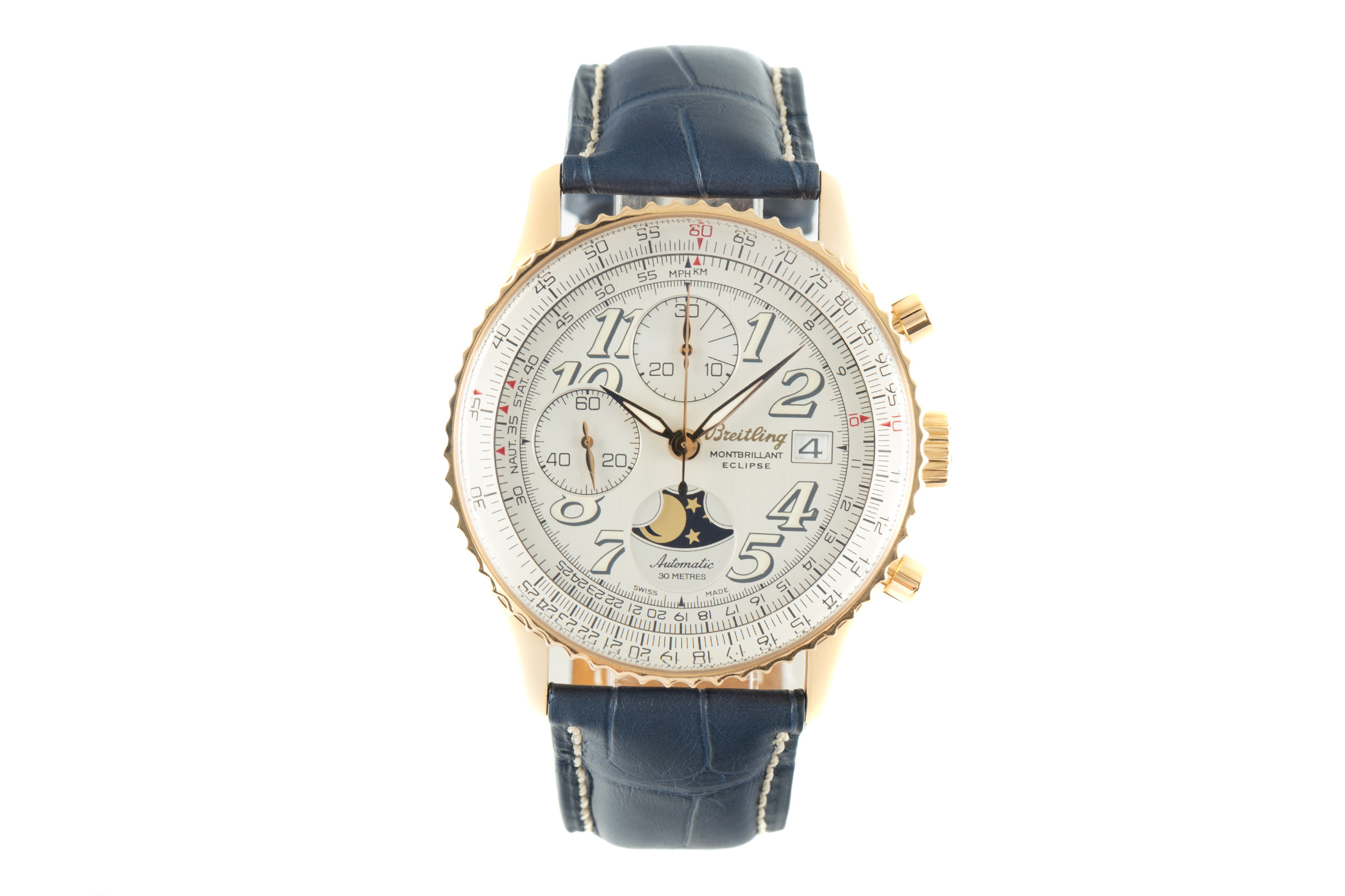 Breitling Montbrillant chronograph 18 ct gold automatic Ref. H43030