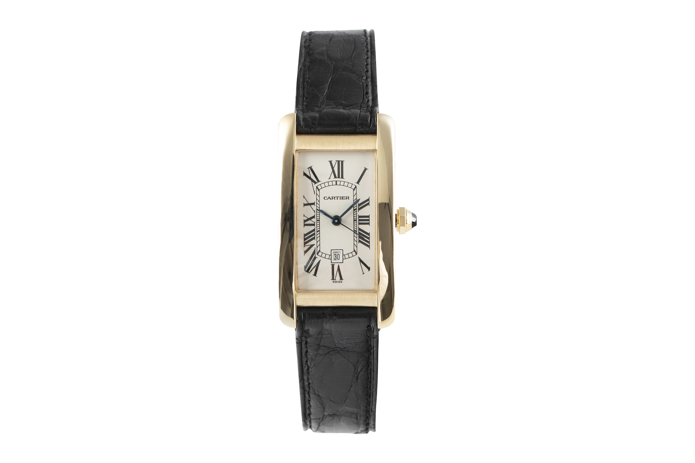 Cartier Tank Americaine 18 ct gold automatic Kal. 077 Ref. 2483