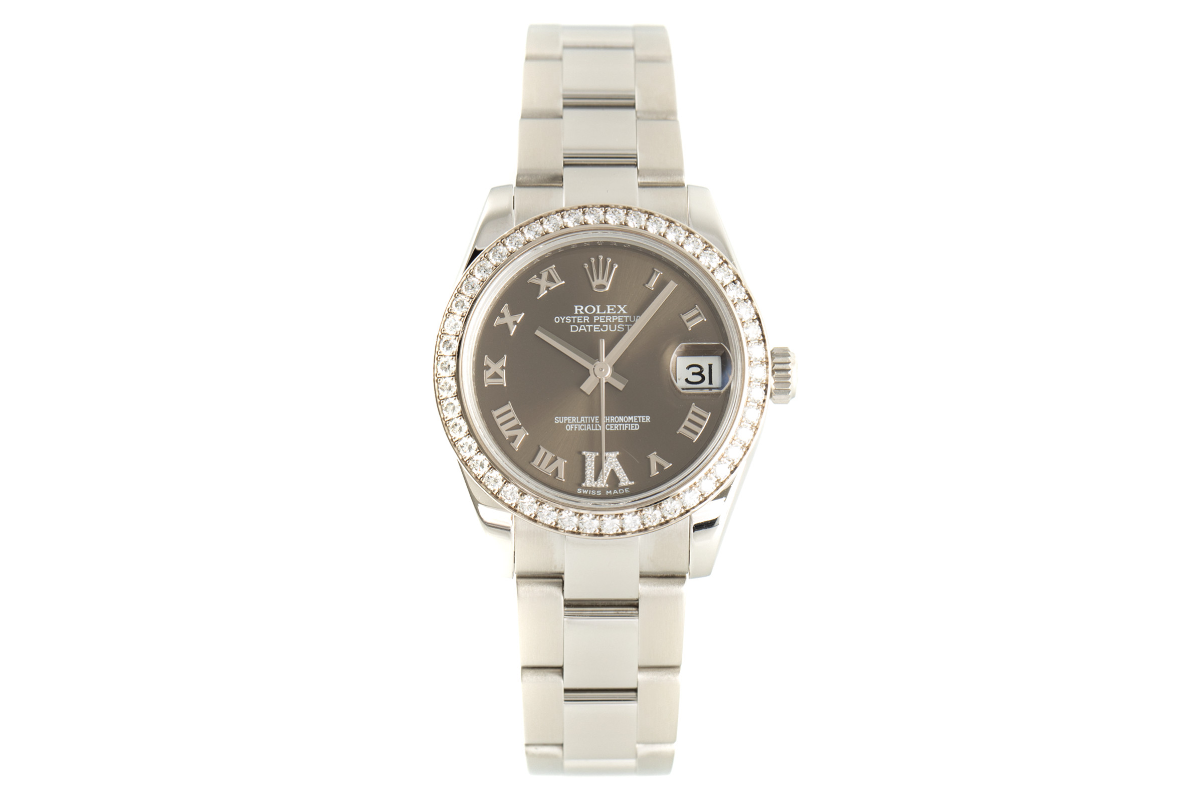 Rolex Datejust steel / white gold automatic Kal. 2235 Ref. 178384
