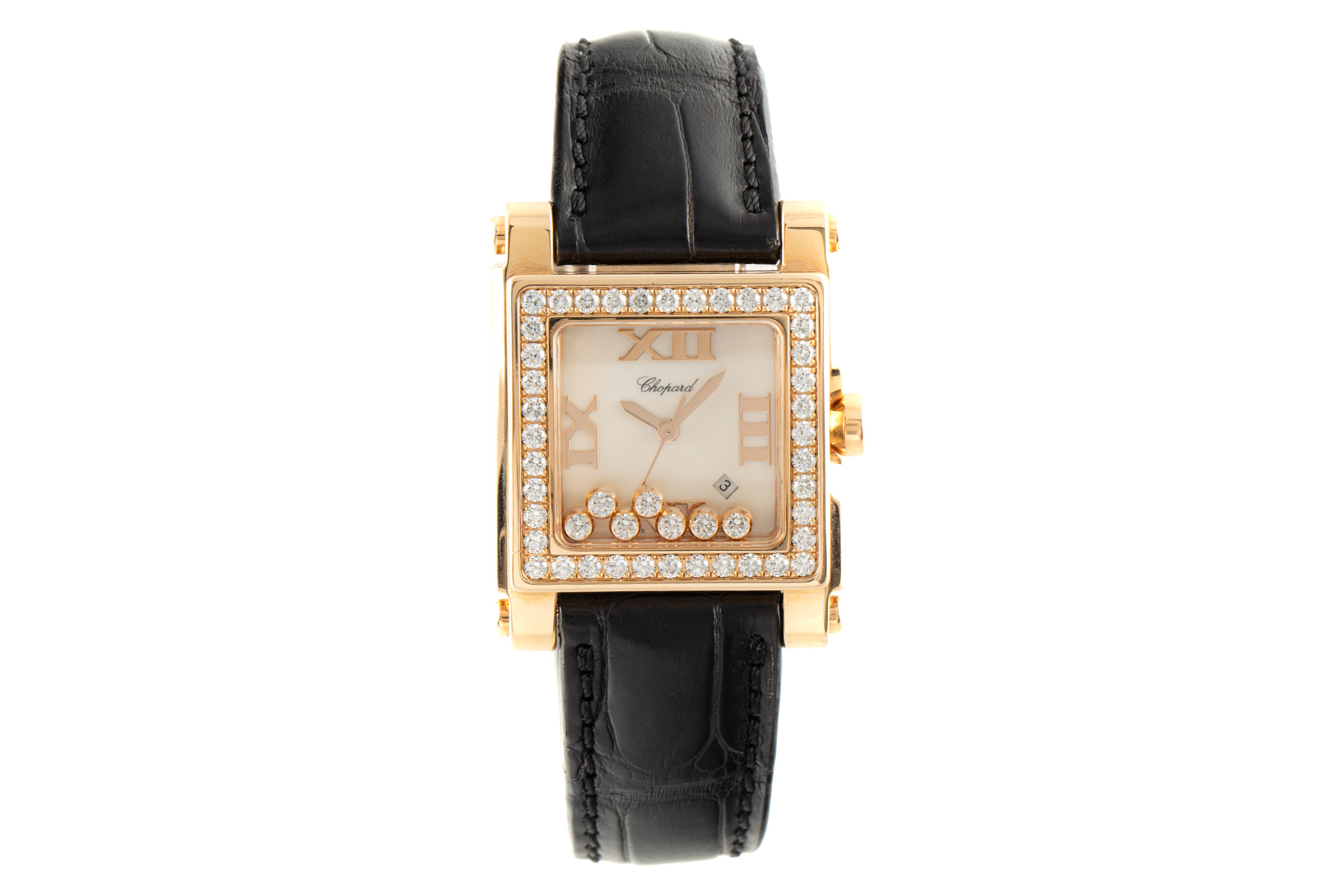 Chopard Happy Sport 18 ct red gold quartz Ref. 27/5321