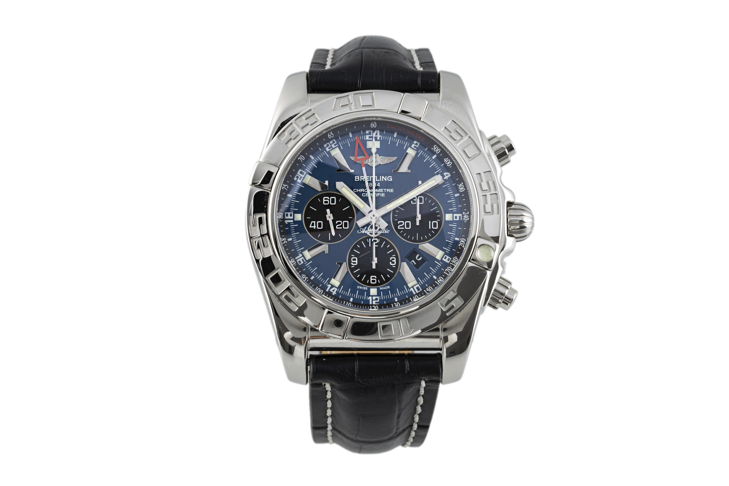 Breitling Chronomat 44 GMT chronograph steel automatic Kal. B04 Ref. AB0410
