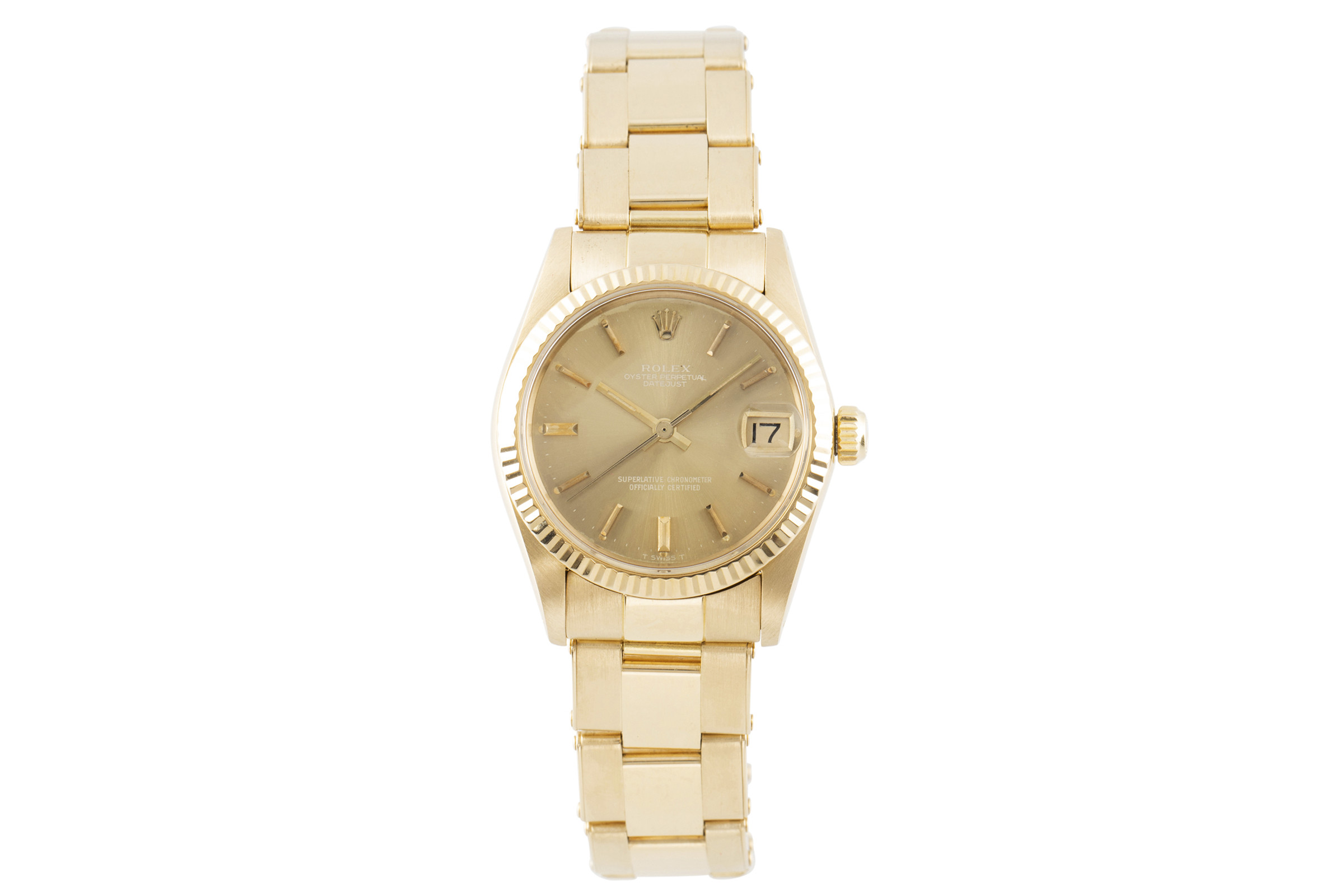 Rolex Datejust 18 ct gold automatic Kal. 2030 Ref. 6827