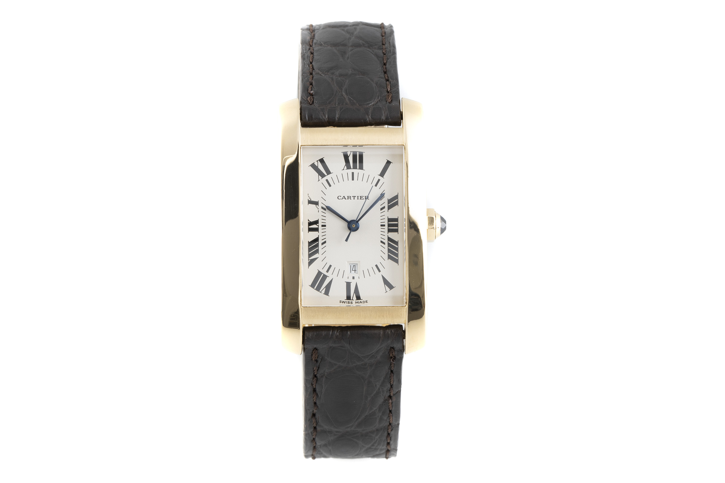 Cartier Tank Americaine 18 ct gold automatic Ref. 8172984