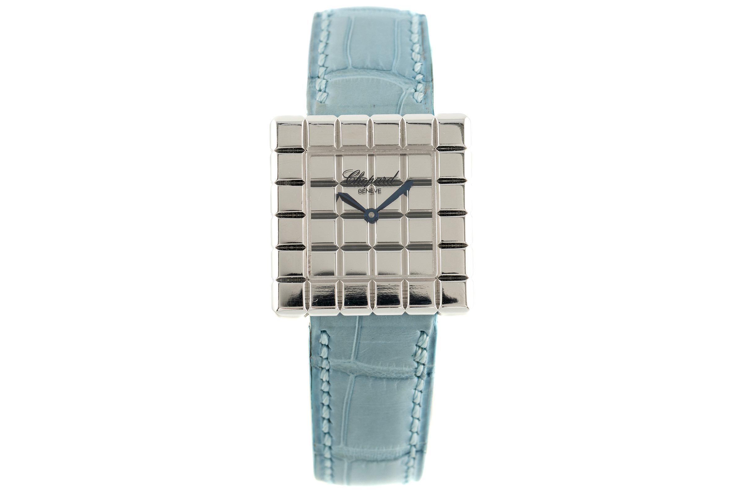 Chopard Ice Cube 18 ct white gold quartz Kal. ETA 201.001