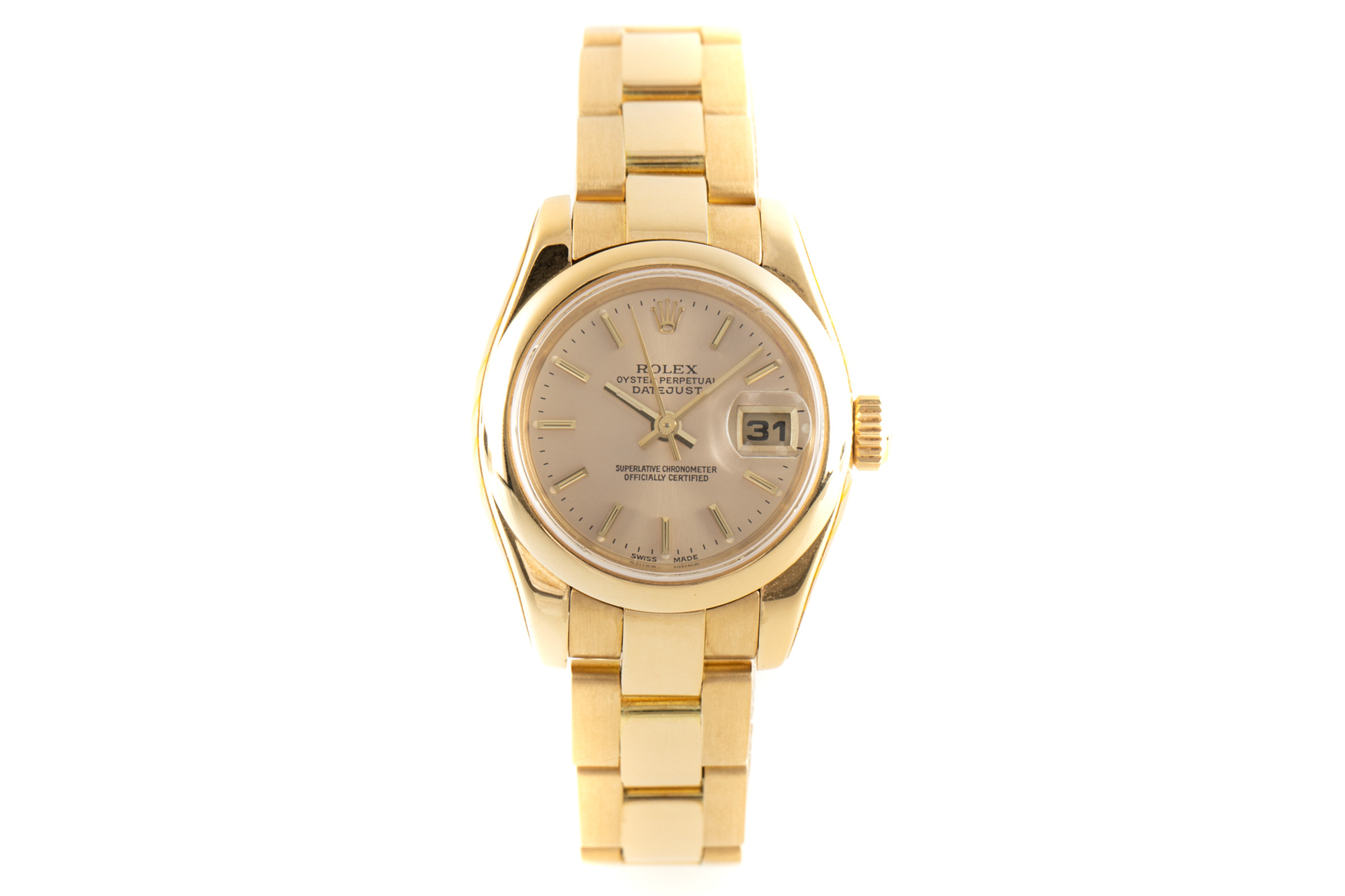 Rolex Lady Datejust 18 ct gold automatic Kal. 2235 Ref. 179168